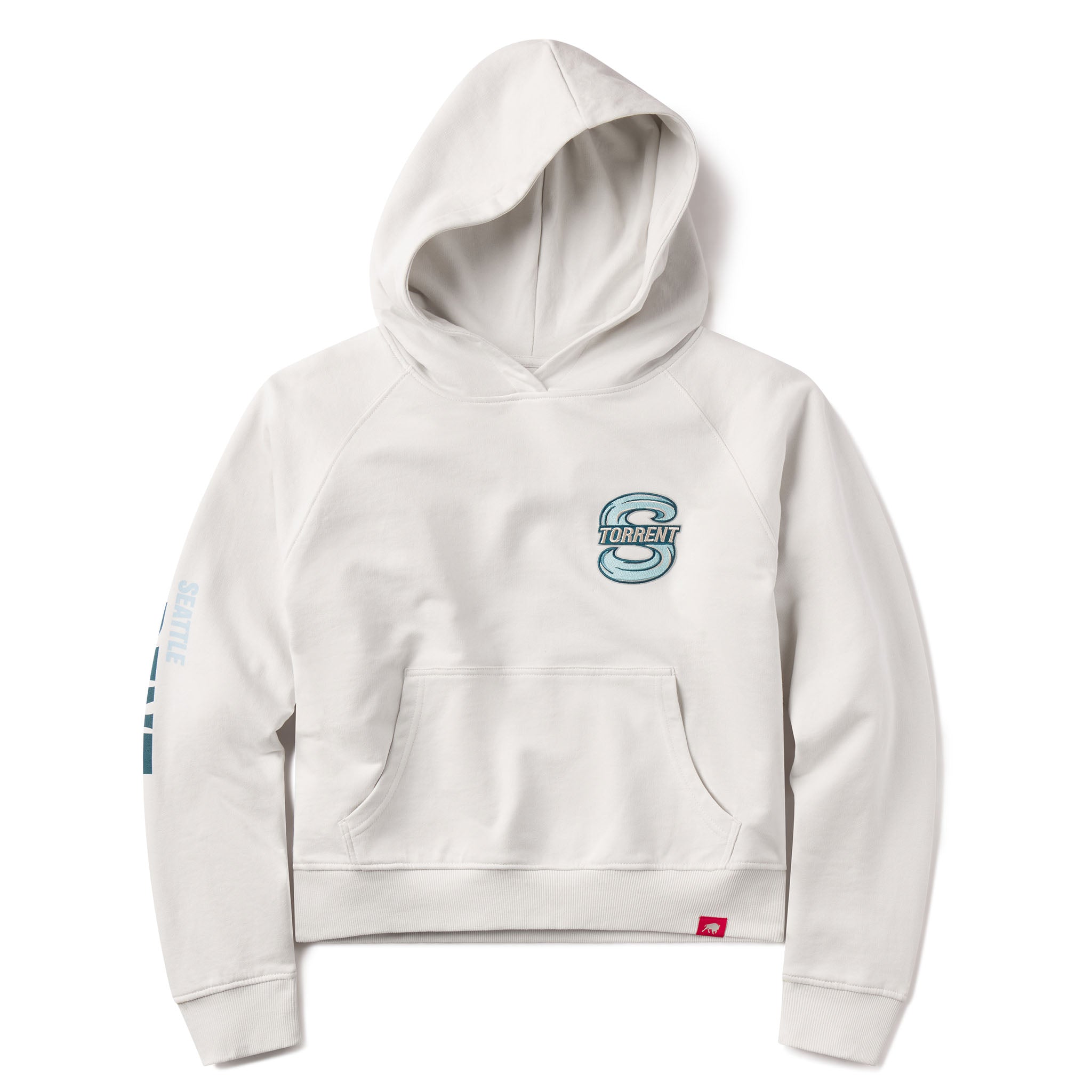 Women's Seattle Torrent Sportiqe Suede Logo Ella Hoodie - Hoodie in Dove