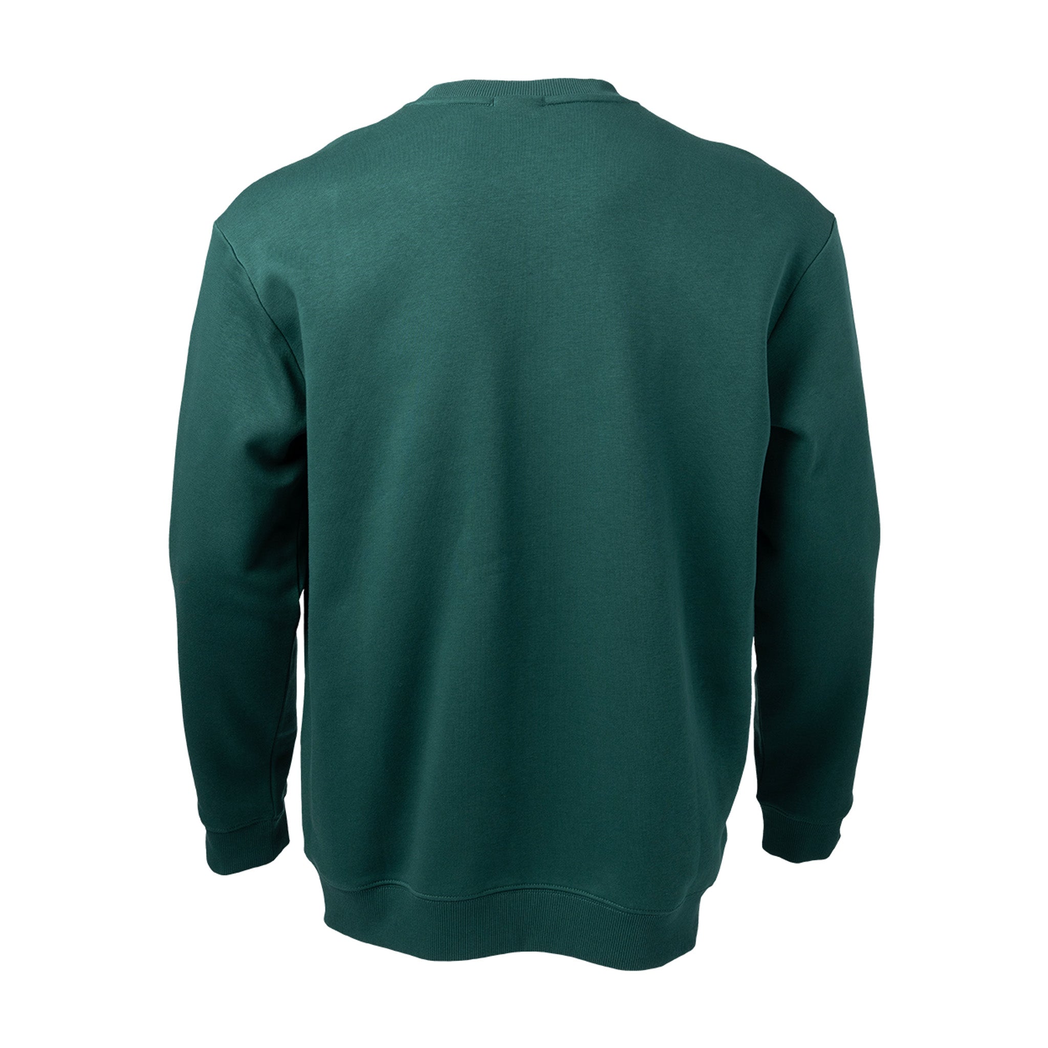 Green sweatshirt on a white background