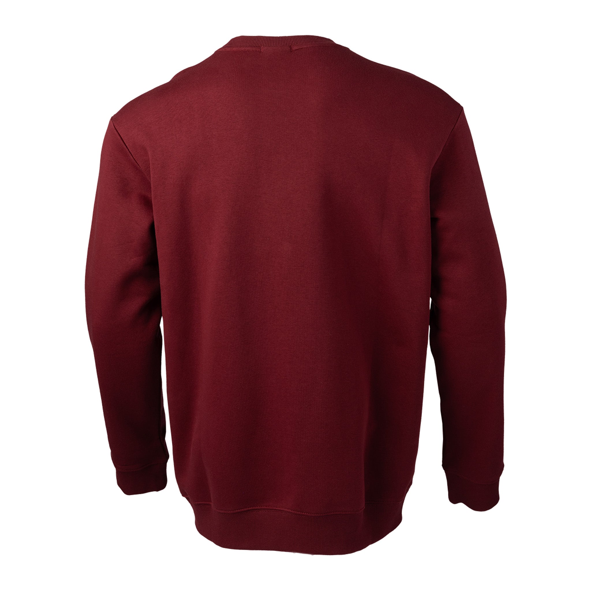 Maroon sweatshirt on a white background