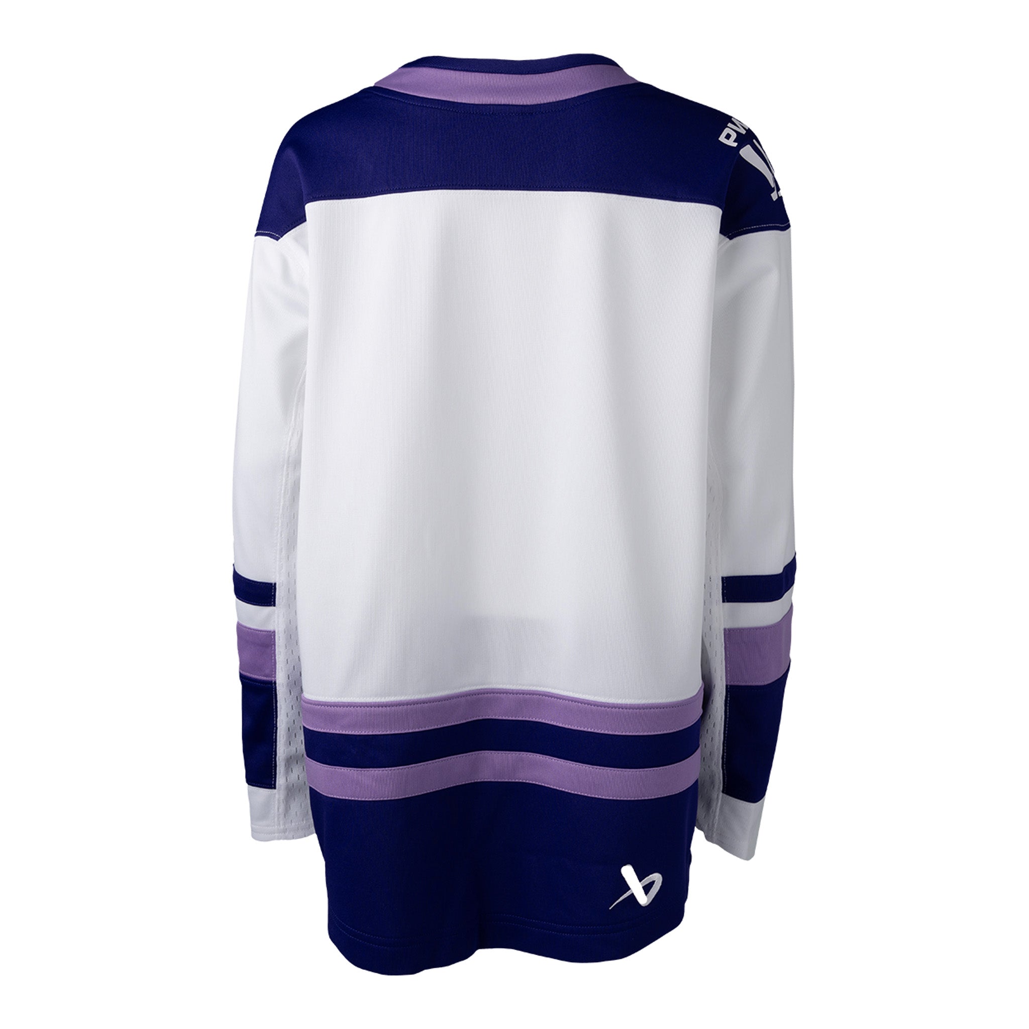 Youth Minnesota Frost Bauer Replica Away Jersey in white back