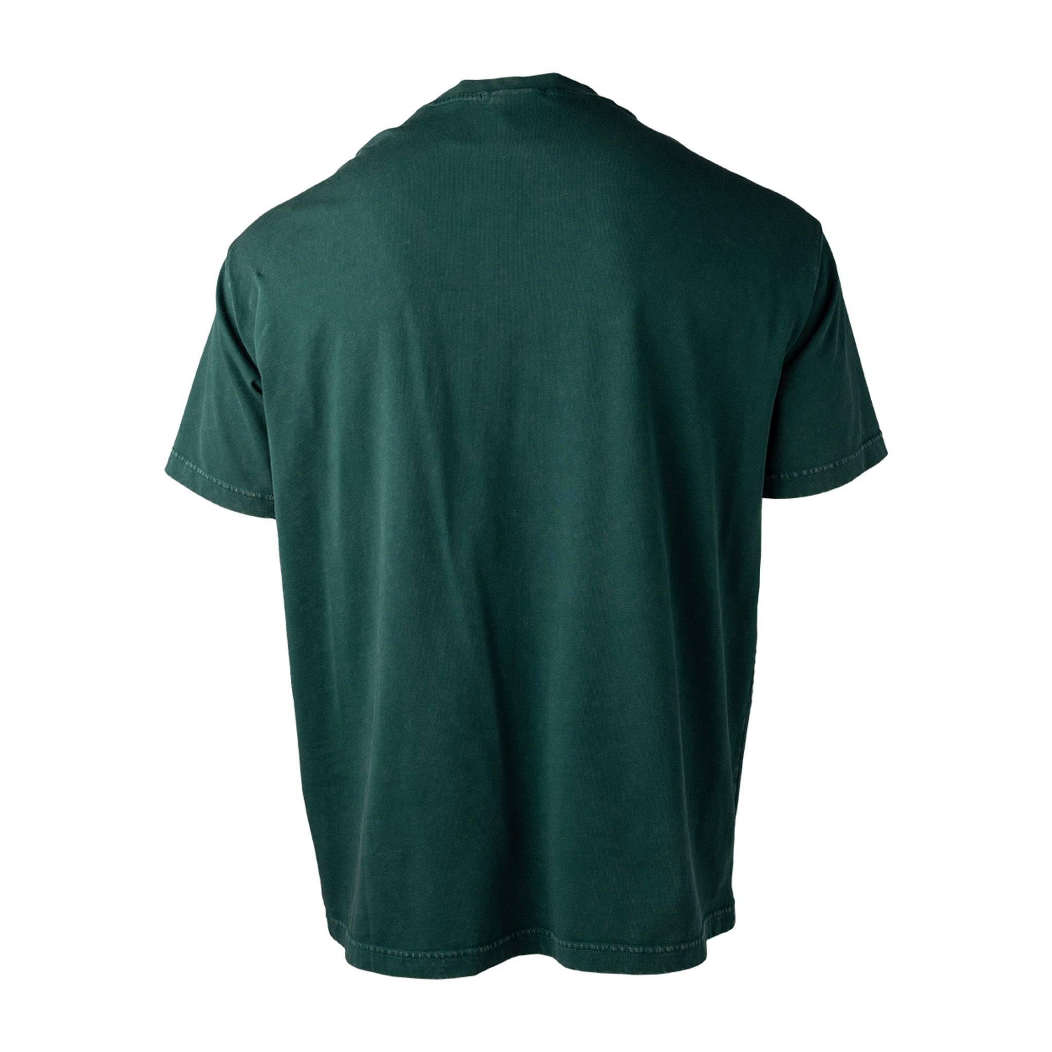 Green t-shirt on a white background