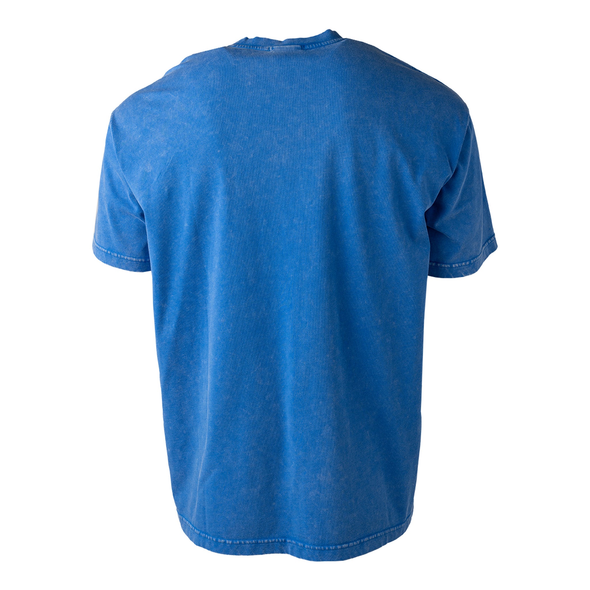 Blue t-shirt on a white background