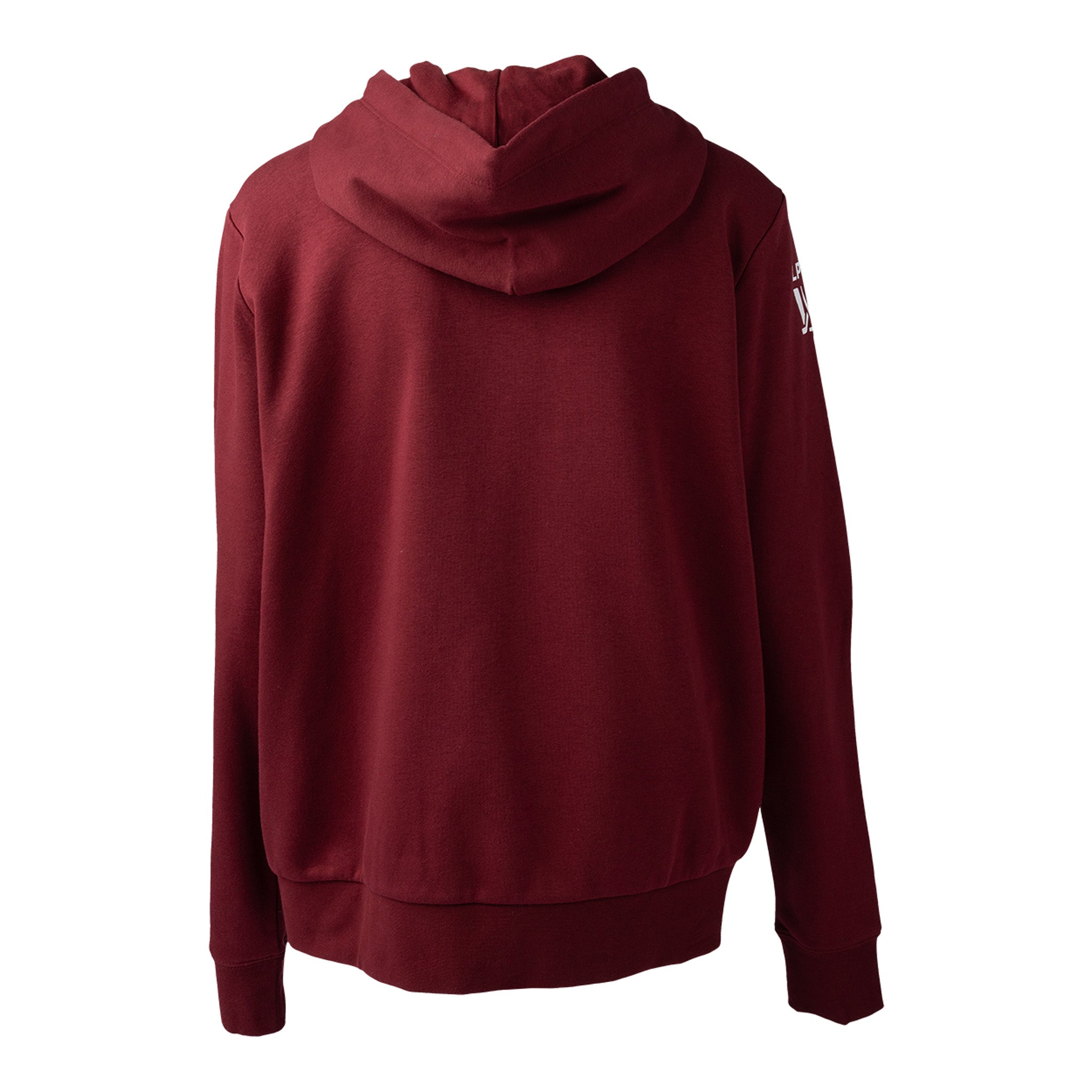 Maroon hoodie on a white background