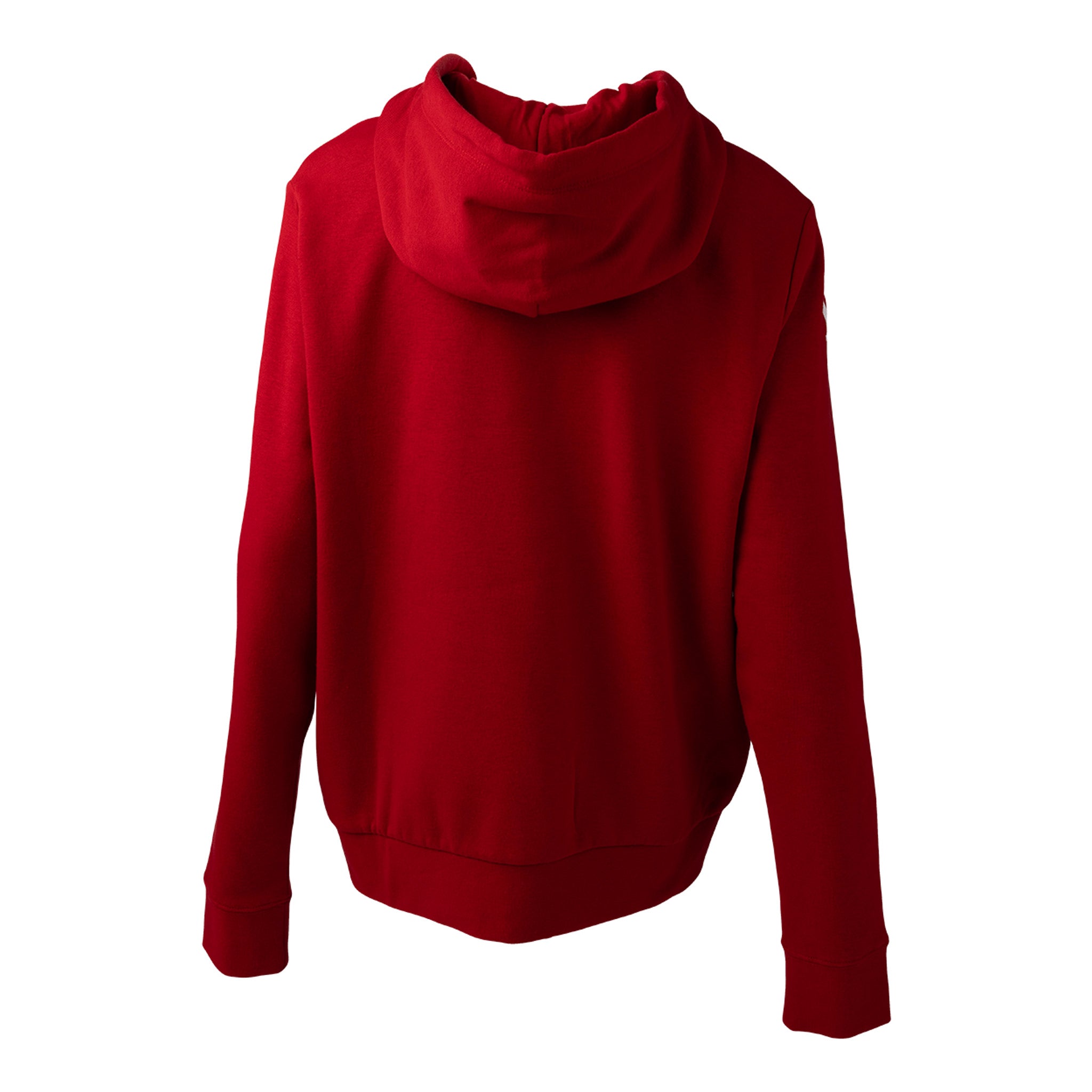 Red hoodie on a white background