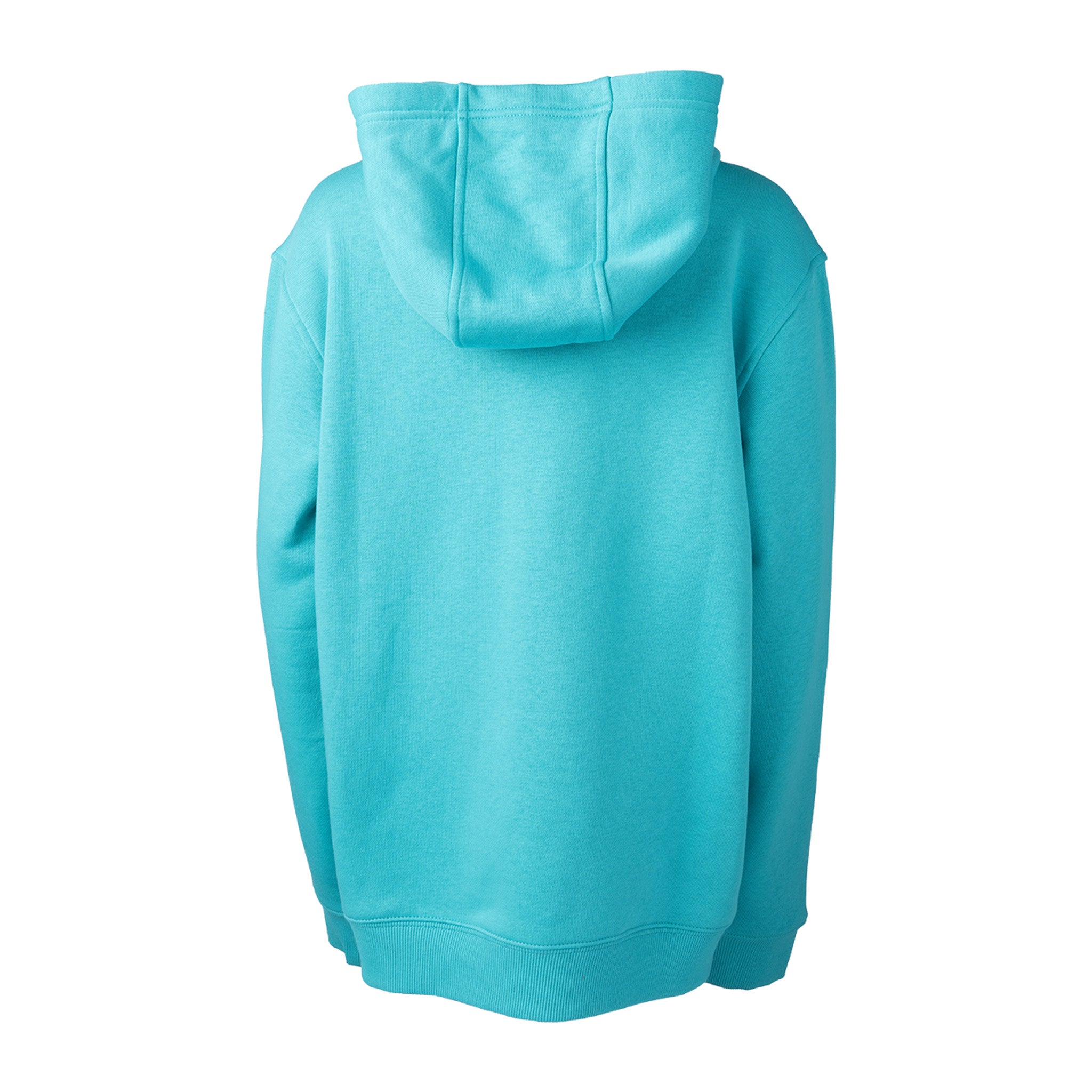 Teal hoodie on a white background