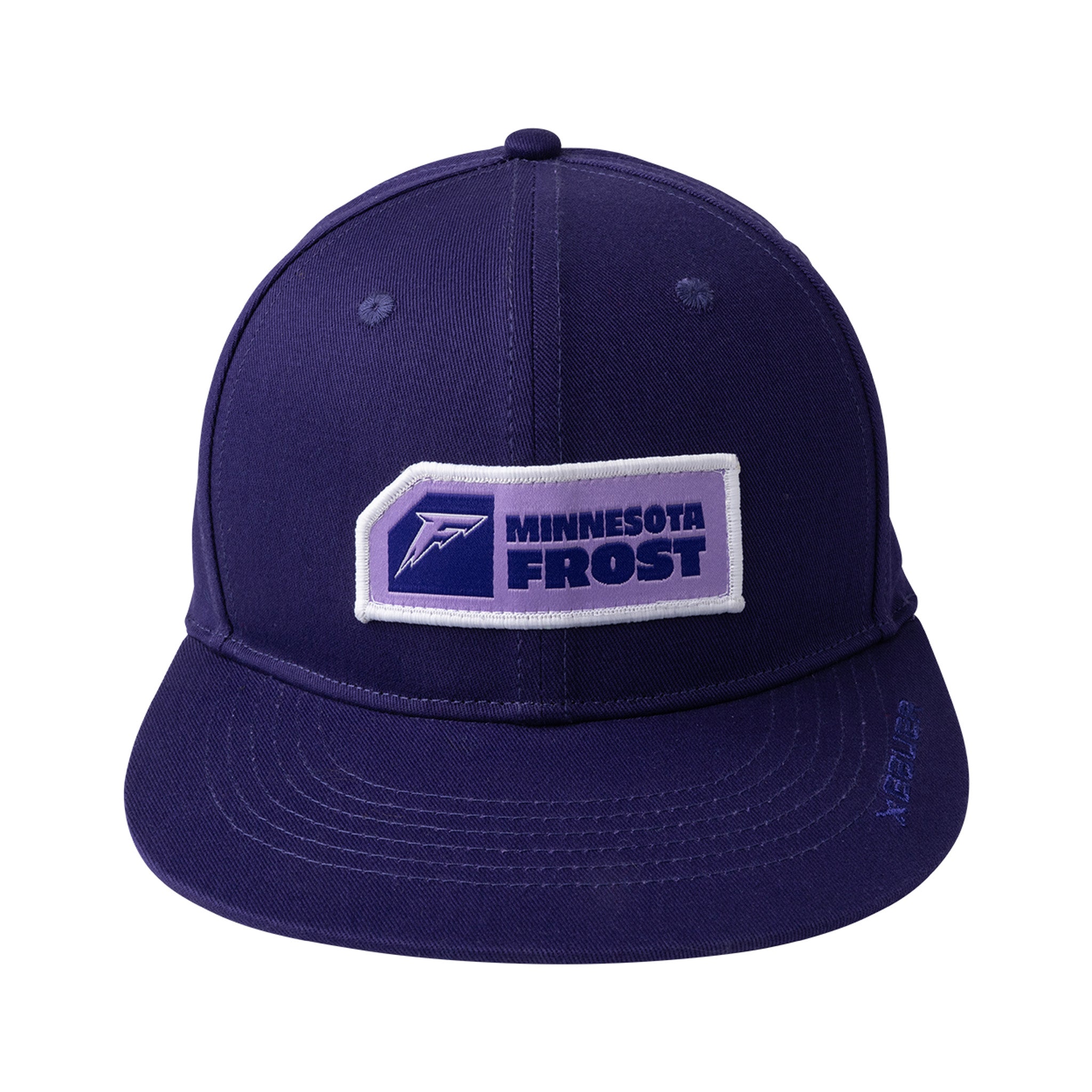 Navy blue cap with a Minnesota Frost logo on a white background