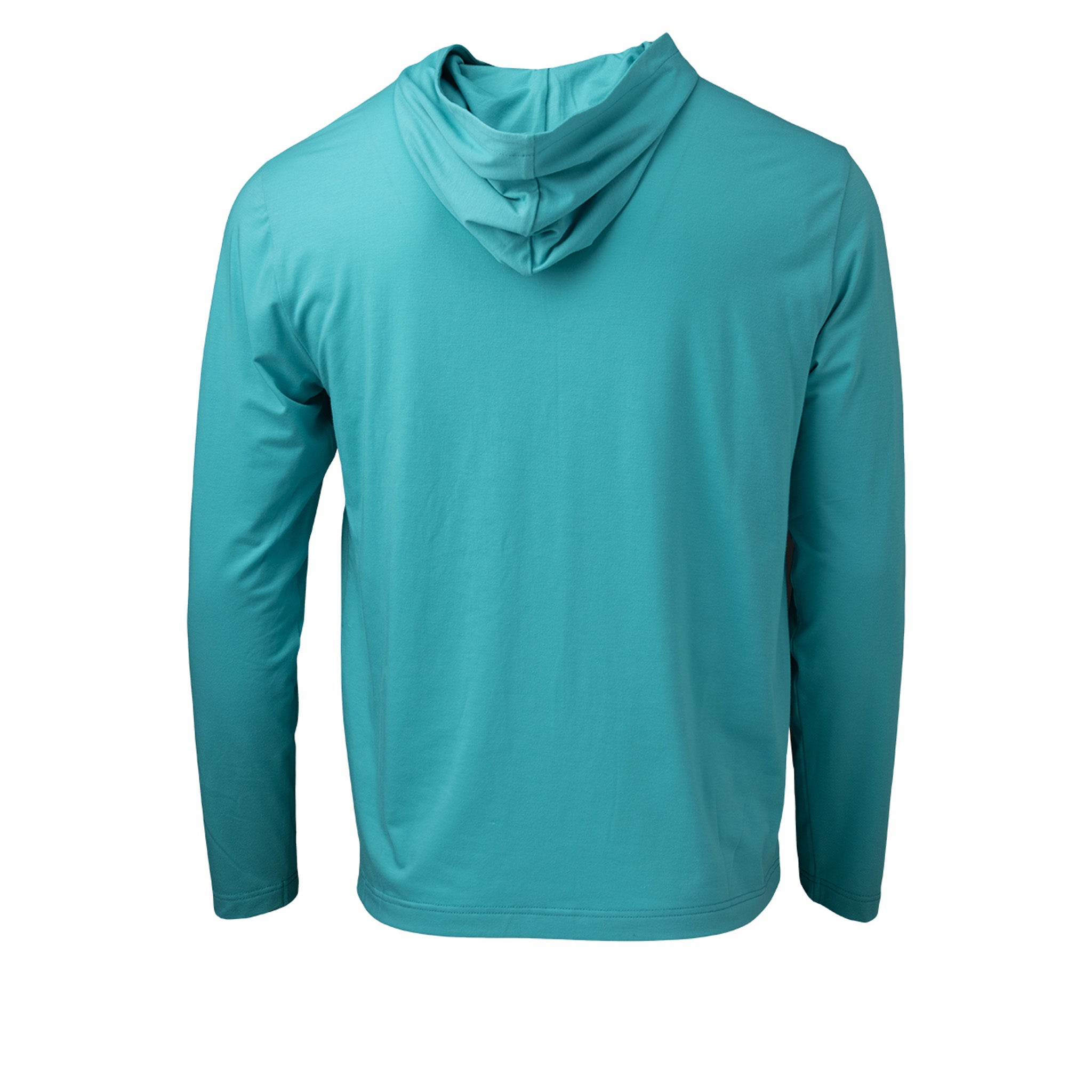 Teal hoodie on a white background