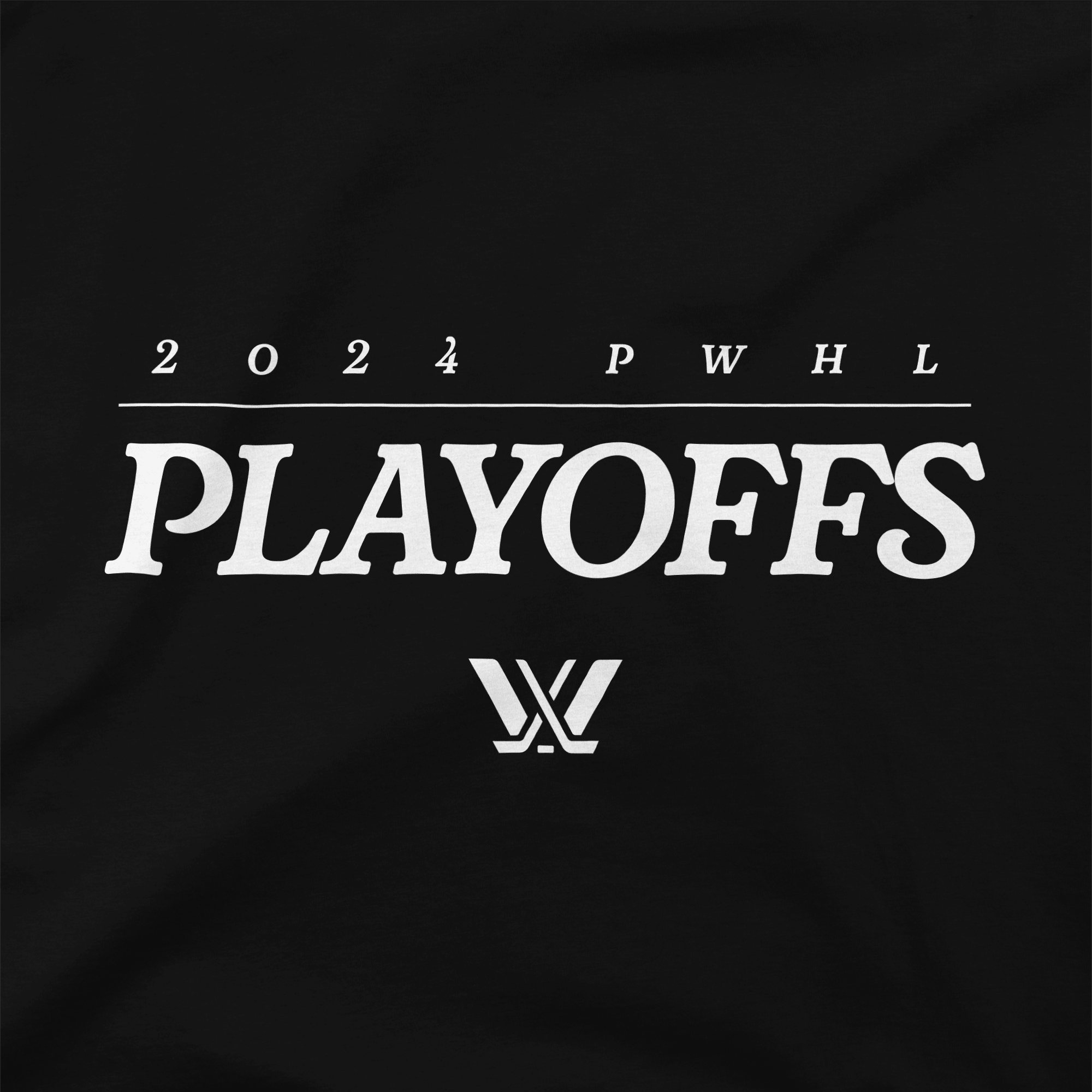 PWHL Playoffs Block Hoodie - Hoodie in Black