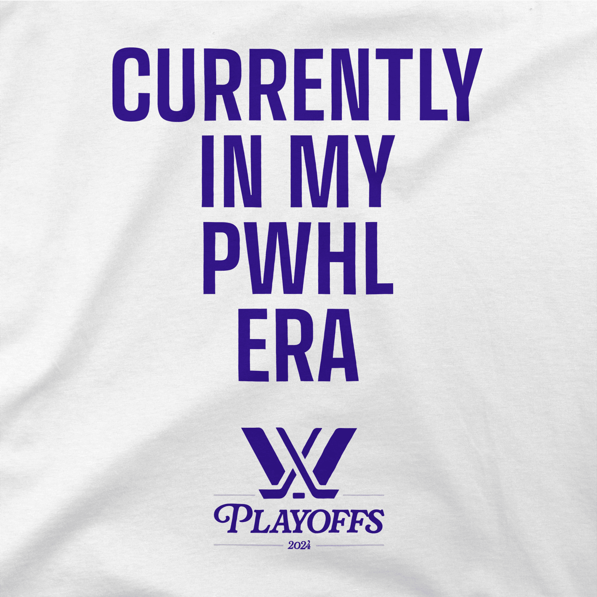 PWHL Playoffs Youth In My PWHL Era Stadium Essentials T-Shirt - T-Shirt in White