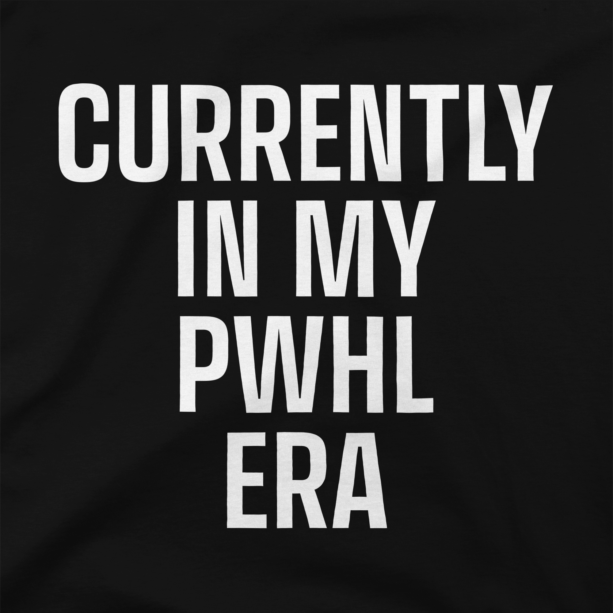PWHL Currently In My PWHL Era Stadium Essentials T-Shirt - T-Shirt in Black