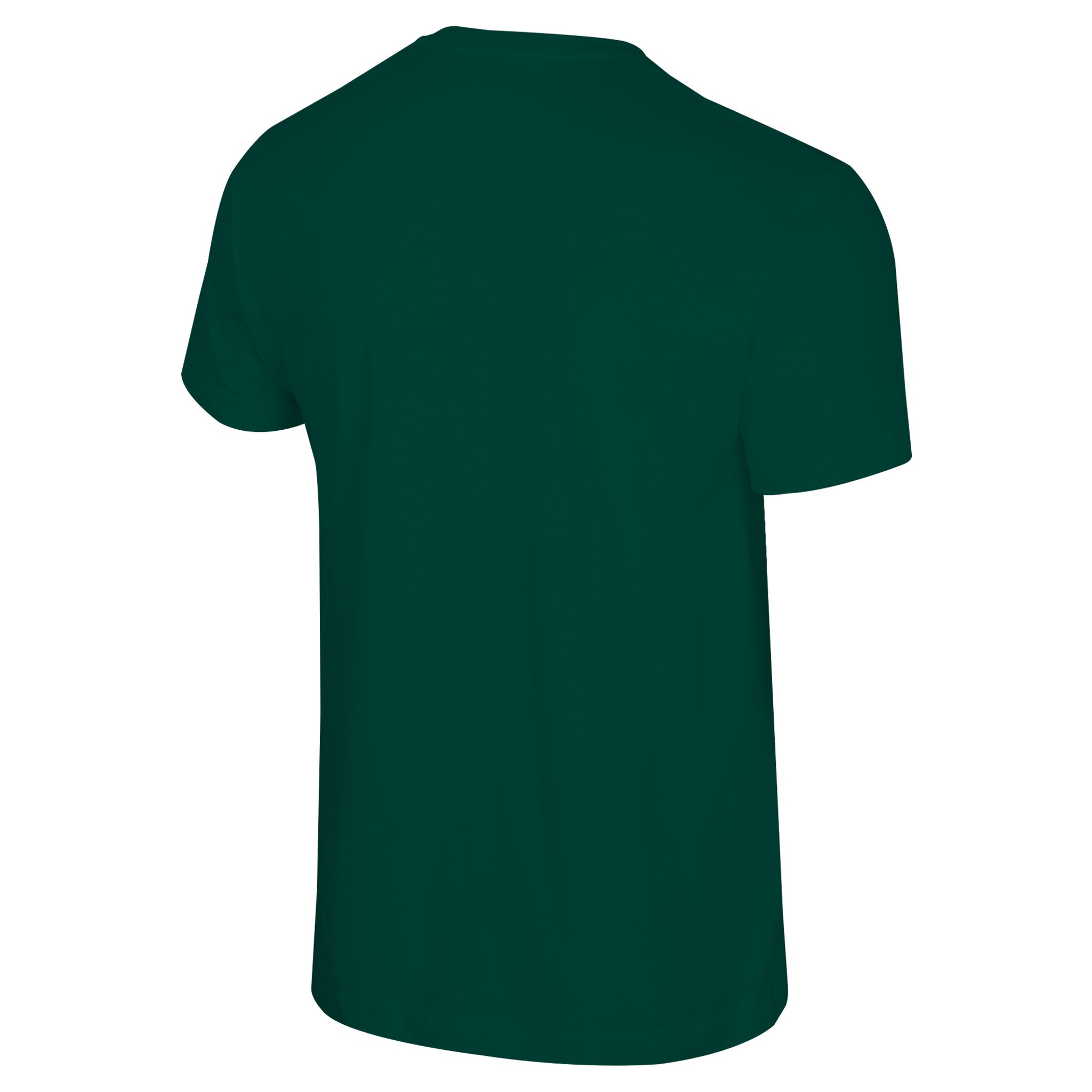 Green t-shirt on a white background