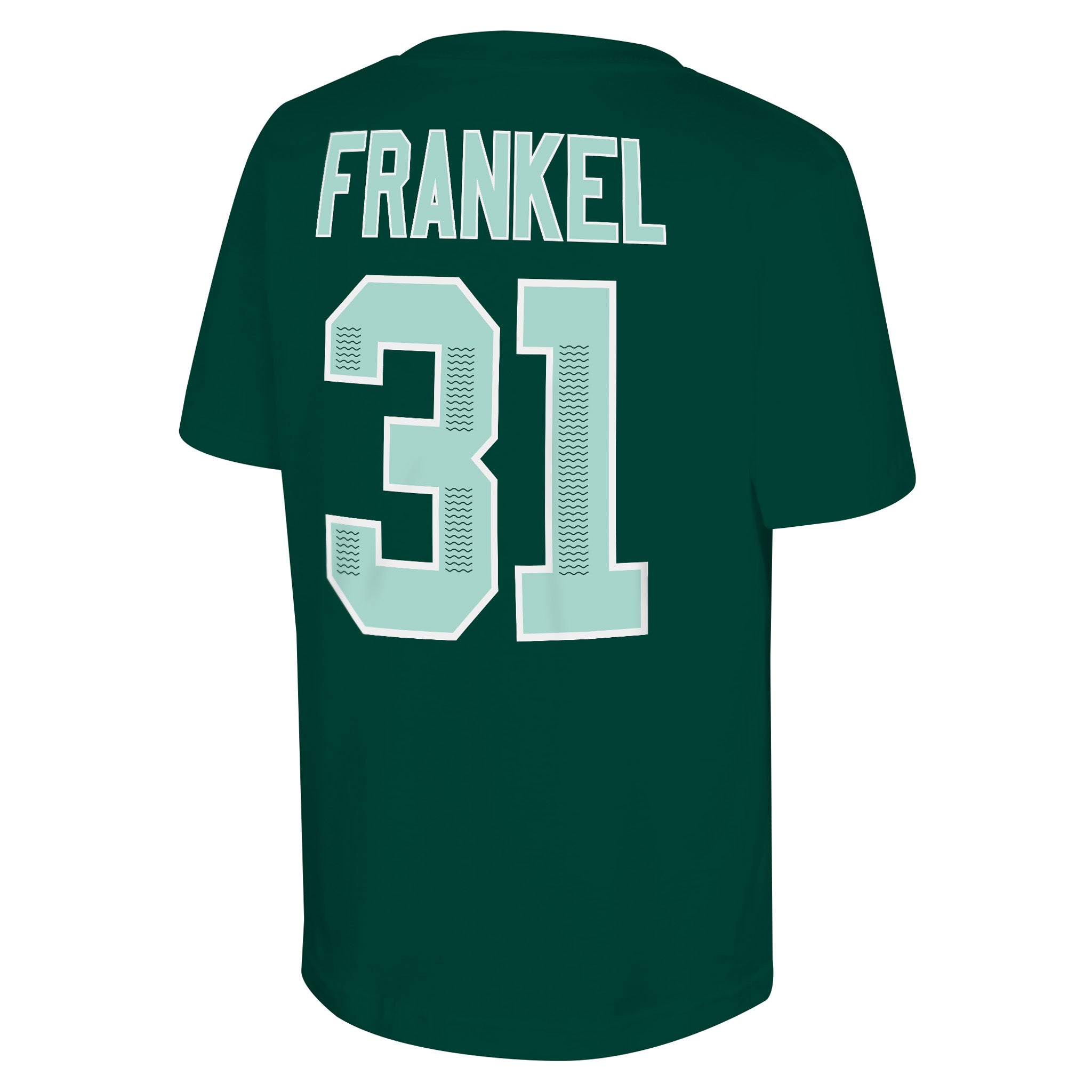 Green sports jersey with 'Frankel' and number '31' on a white background
