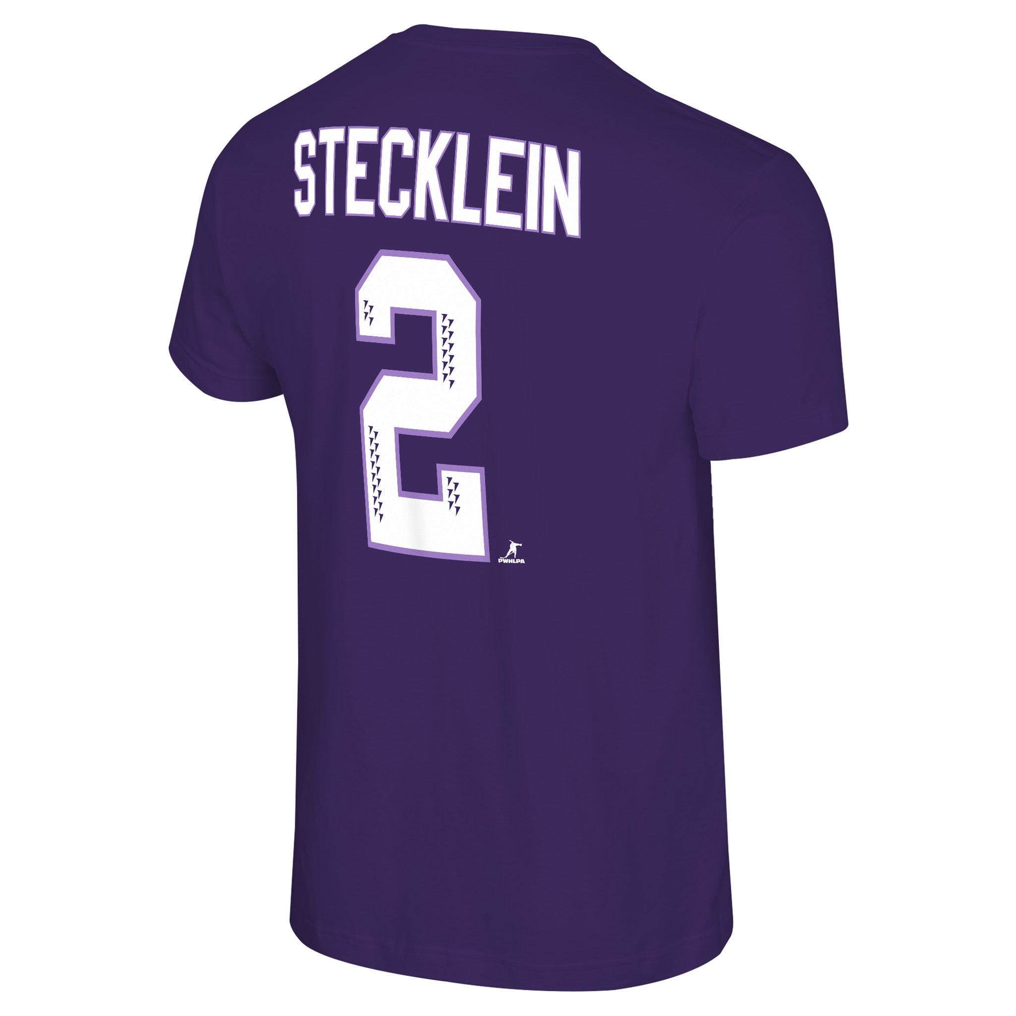 Adult Minnesota Frost Stadium Essentials Lee Stecklein #2 T-Shirt
