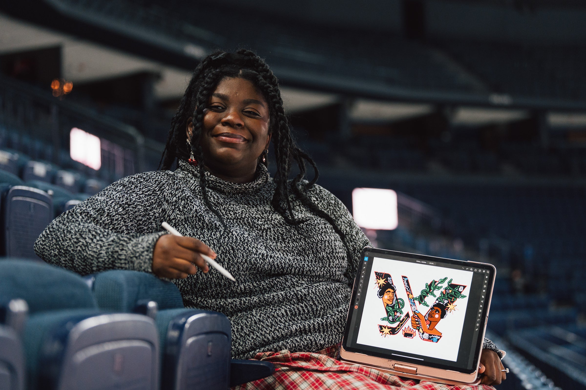 PWHL x Kezna Dalz Black History Month Adult Long Sleeve T-Shirt - Long Sleeve T-Shirt in S