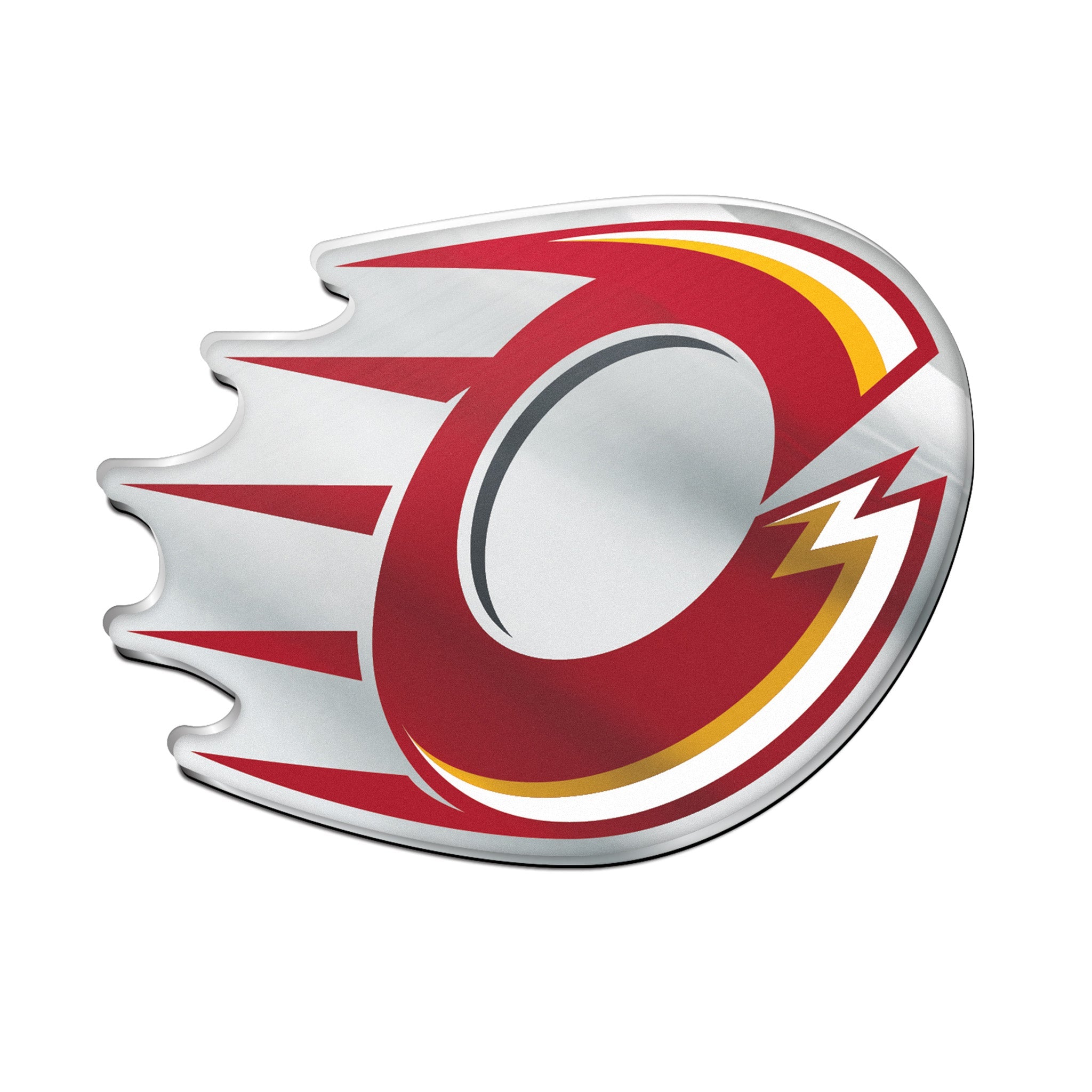Logo of the Calgary Flames hockey team on a white background