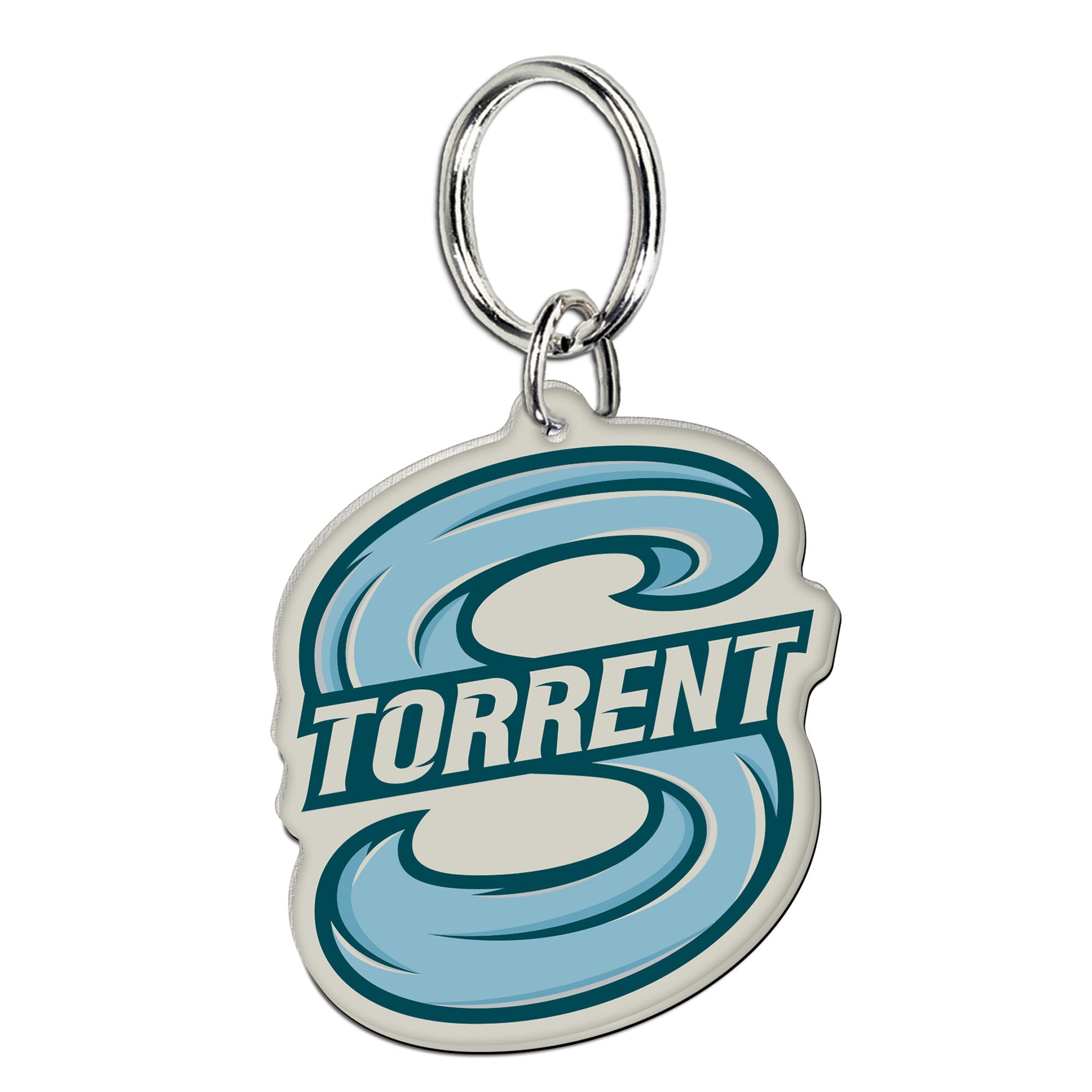 Keychain with 'TORRENT' logo on a white background