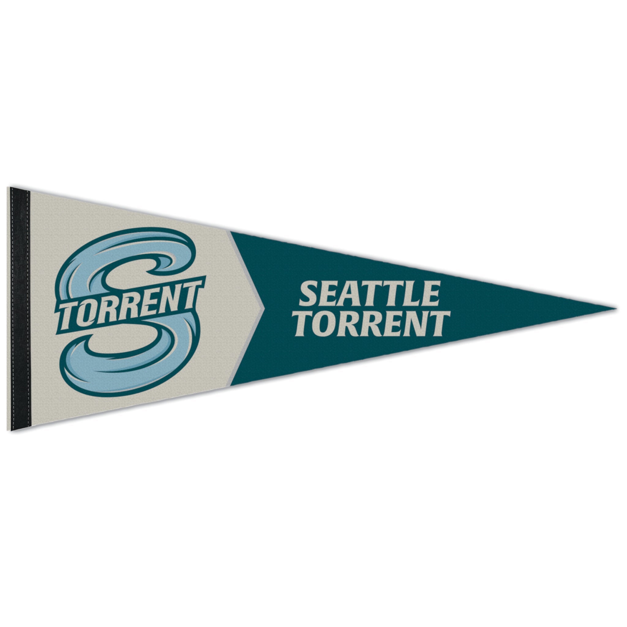 Pennant with 'Seattle Torrent' logo on a white background