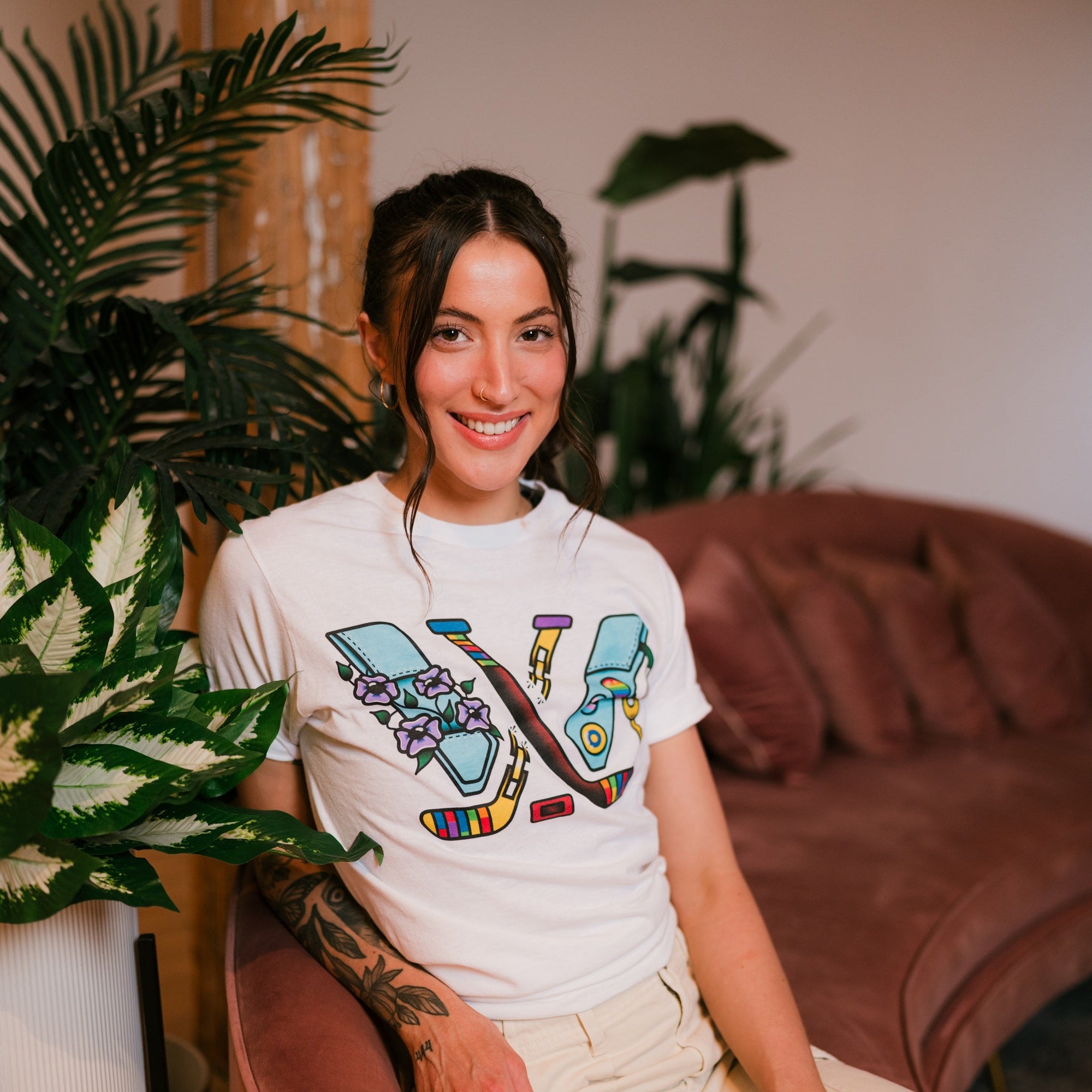 PWHL x ELI Adult Pride T-Shirt - T-Shirt in White