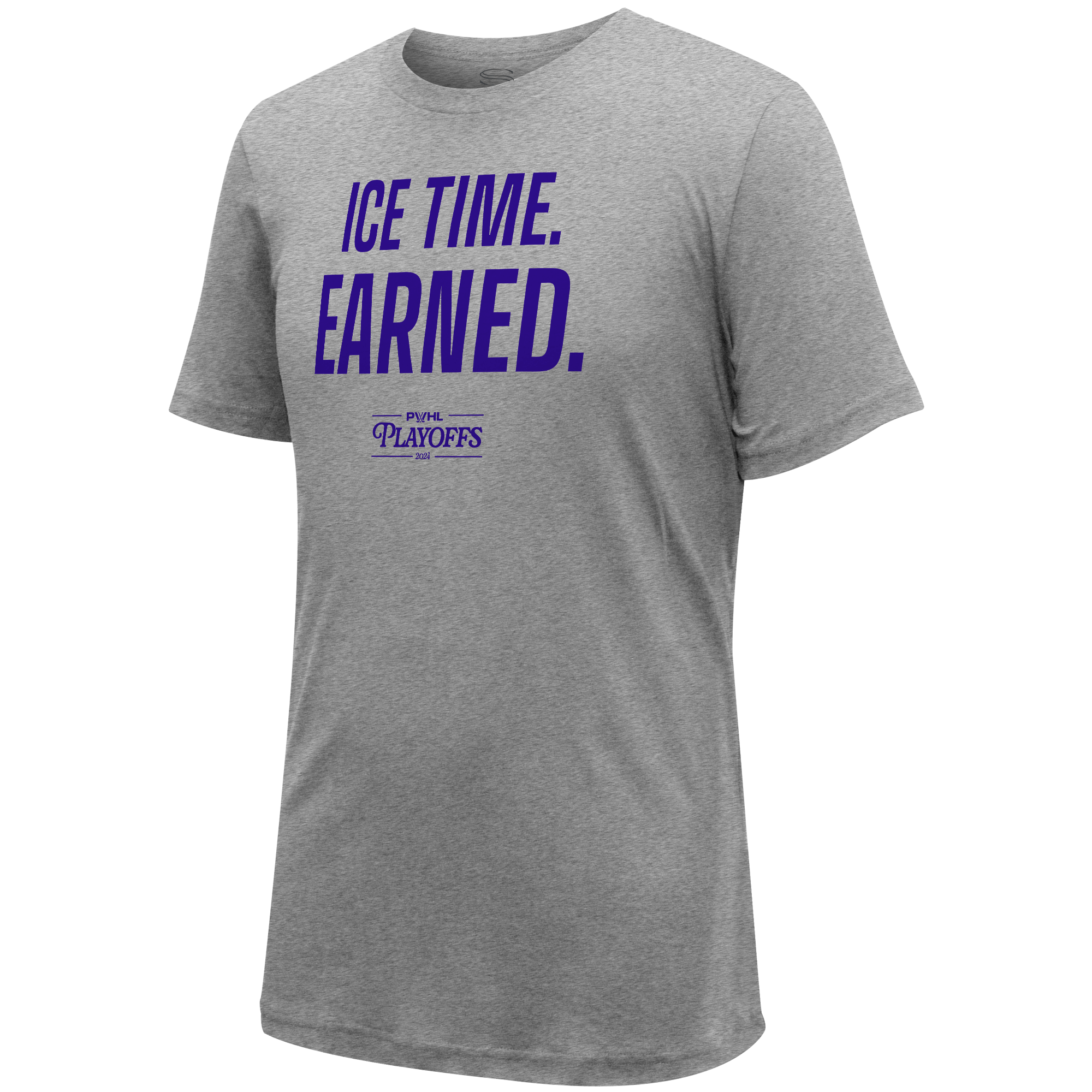 PWHL Playoffs Ice Time Earned T-Shirt - T-Shirt in Gray