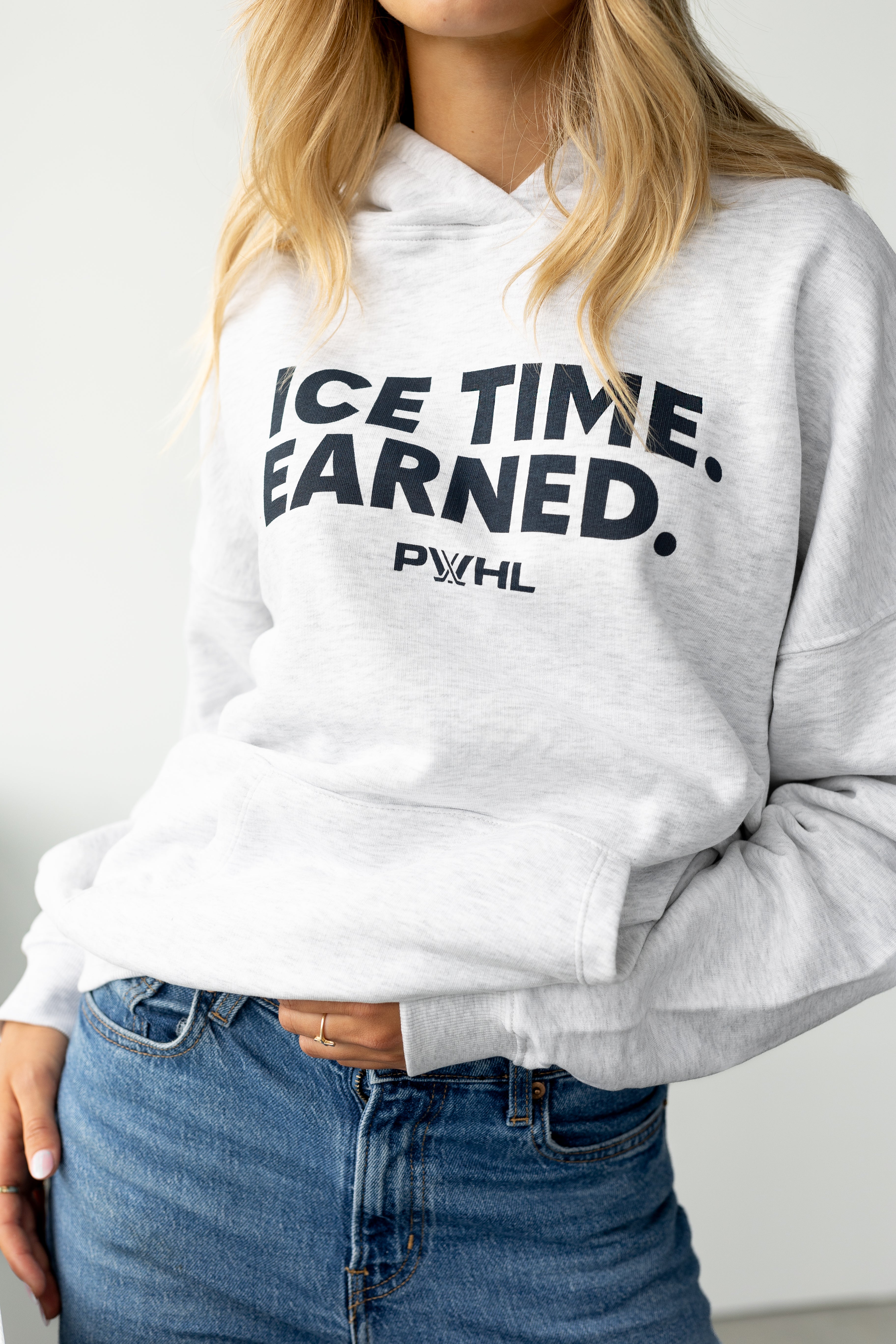 PWHL Ice Time Earned Hoodie - Hoodie in Gray