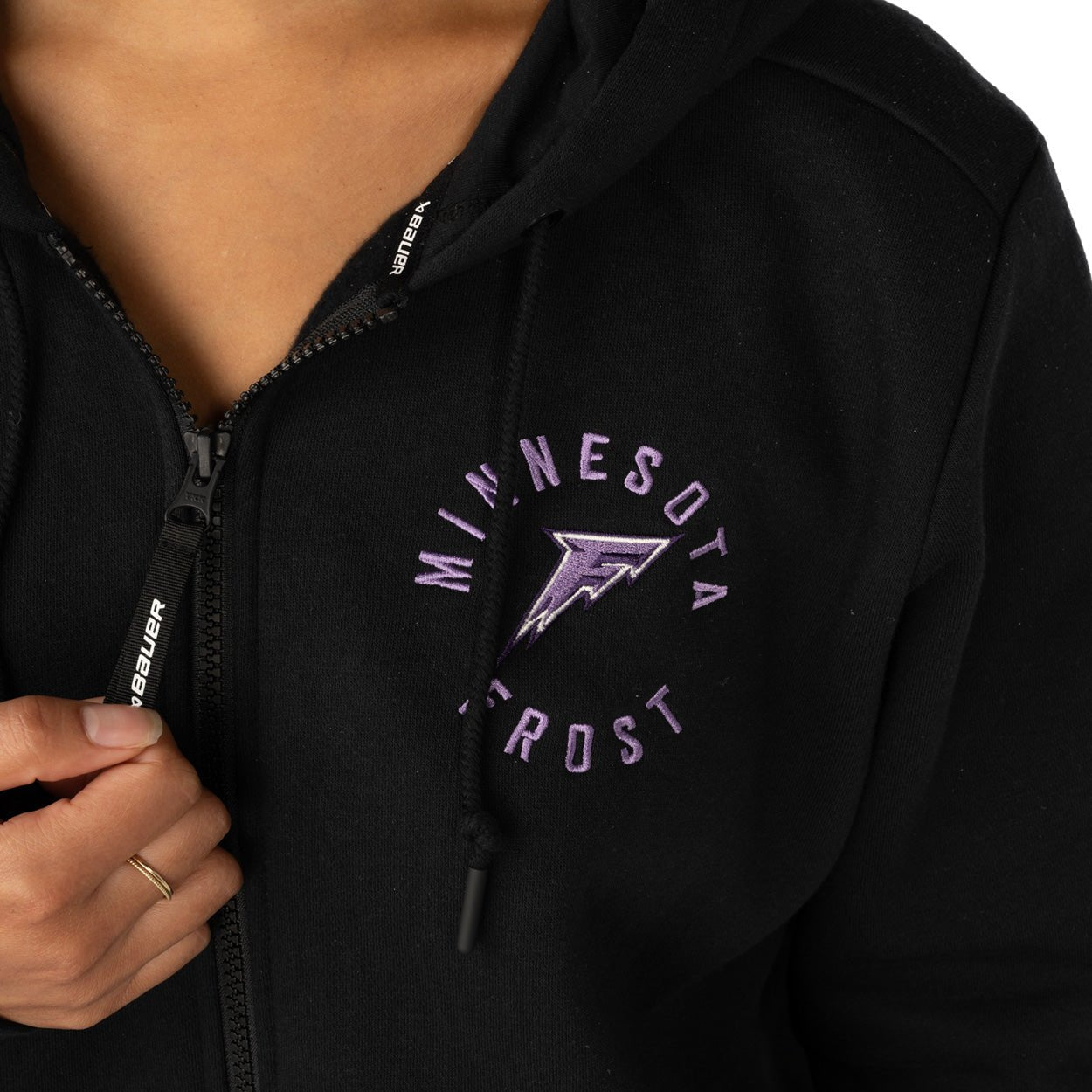 Minnesota Frost Women's Bauer Full Zip Ultimate Hoodie - Hoodie in XS