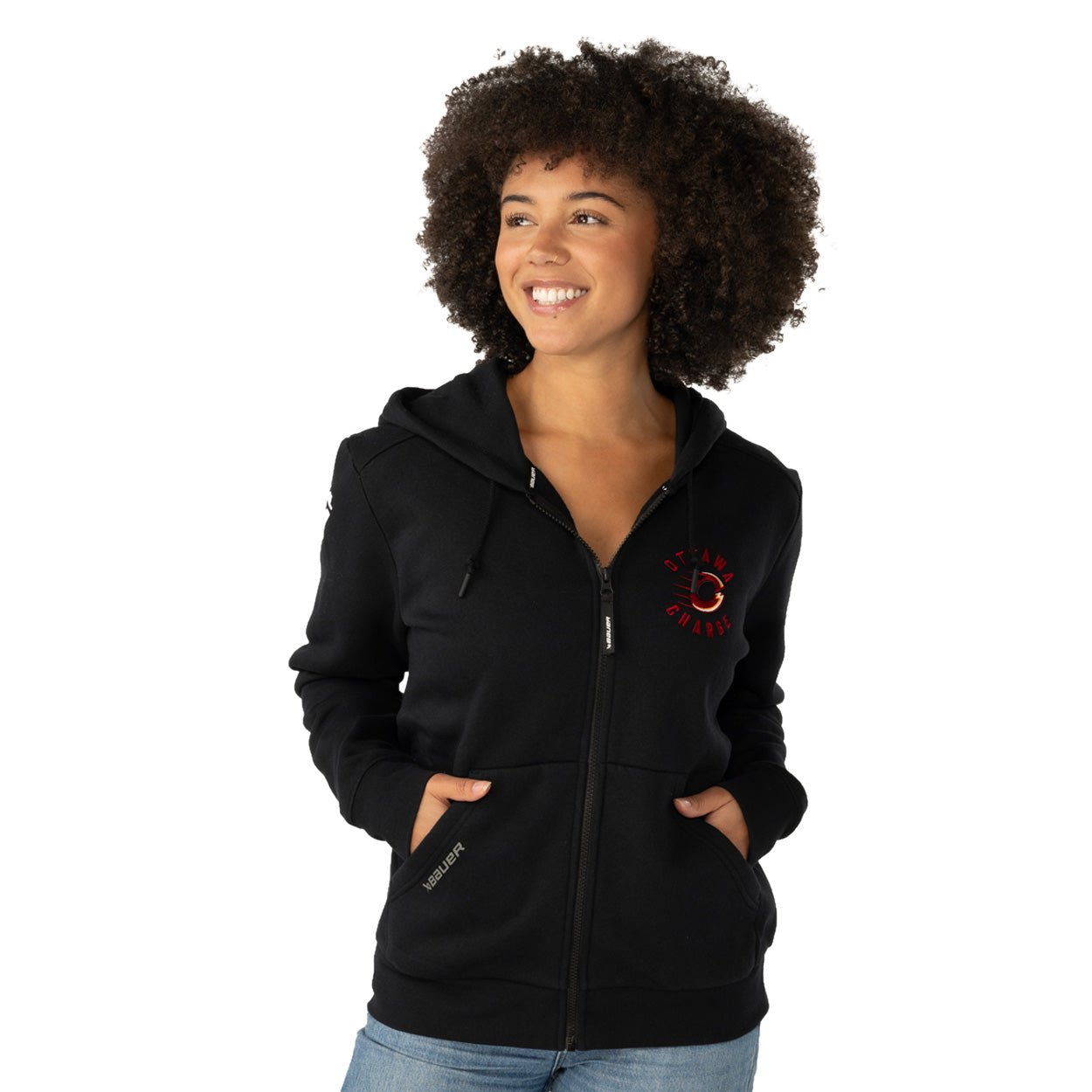 Ottawa Charge Women's Bauer Full Zip Ultimate Hoodie - Hoodie in XS