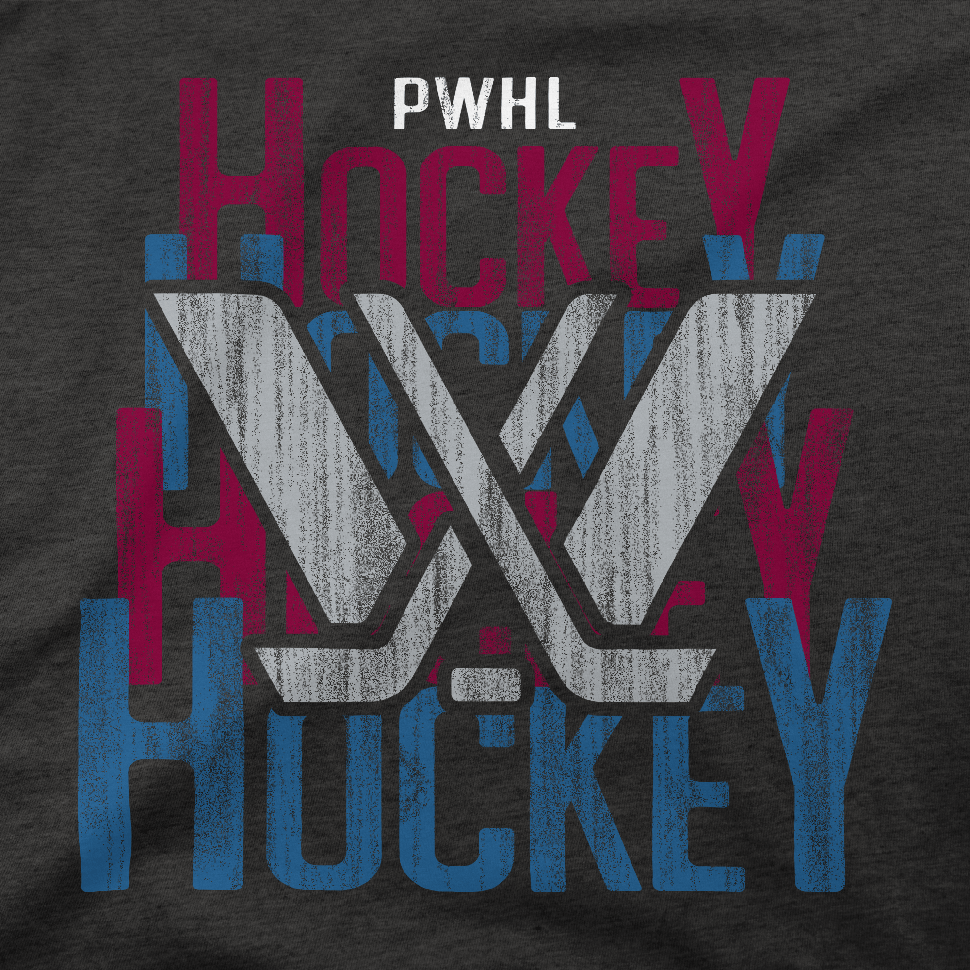 PWHL Adult Stadium Essentials Denver Takeover Dedication Crew - Crewneck in Charcoal