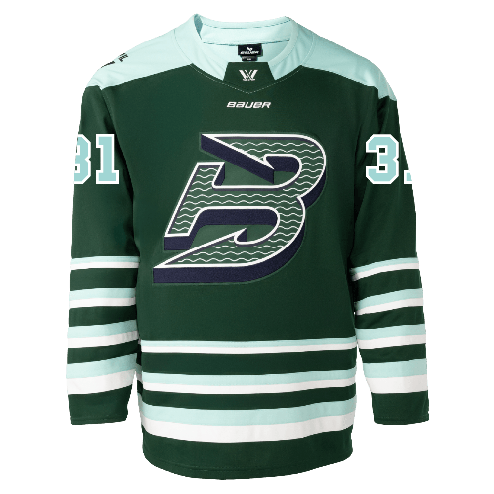 Aerin Frankel Boston Fleet Adult Bauer Replica Home Jersey - Jersey in Green