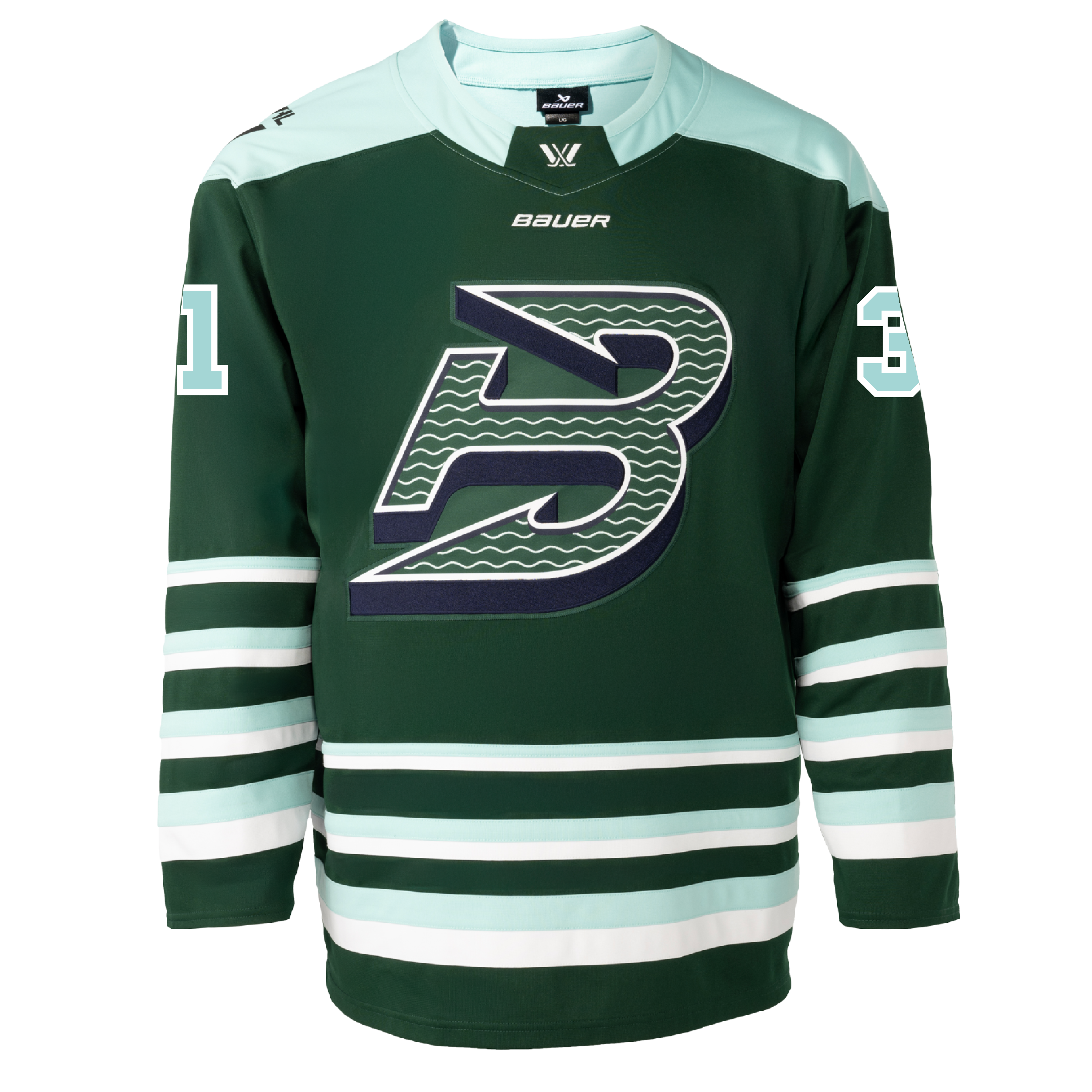 Aerin Frankel Boston Fleet Youth Bauer Replica Home Jersey - Jersey in Green
