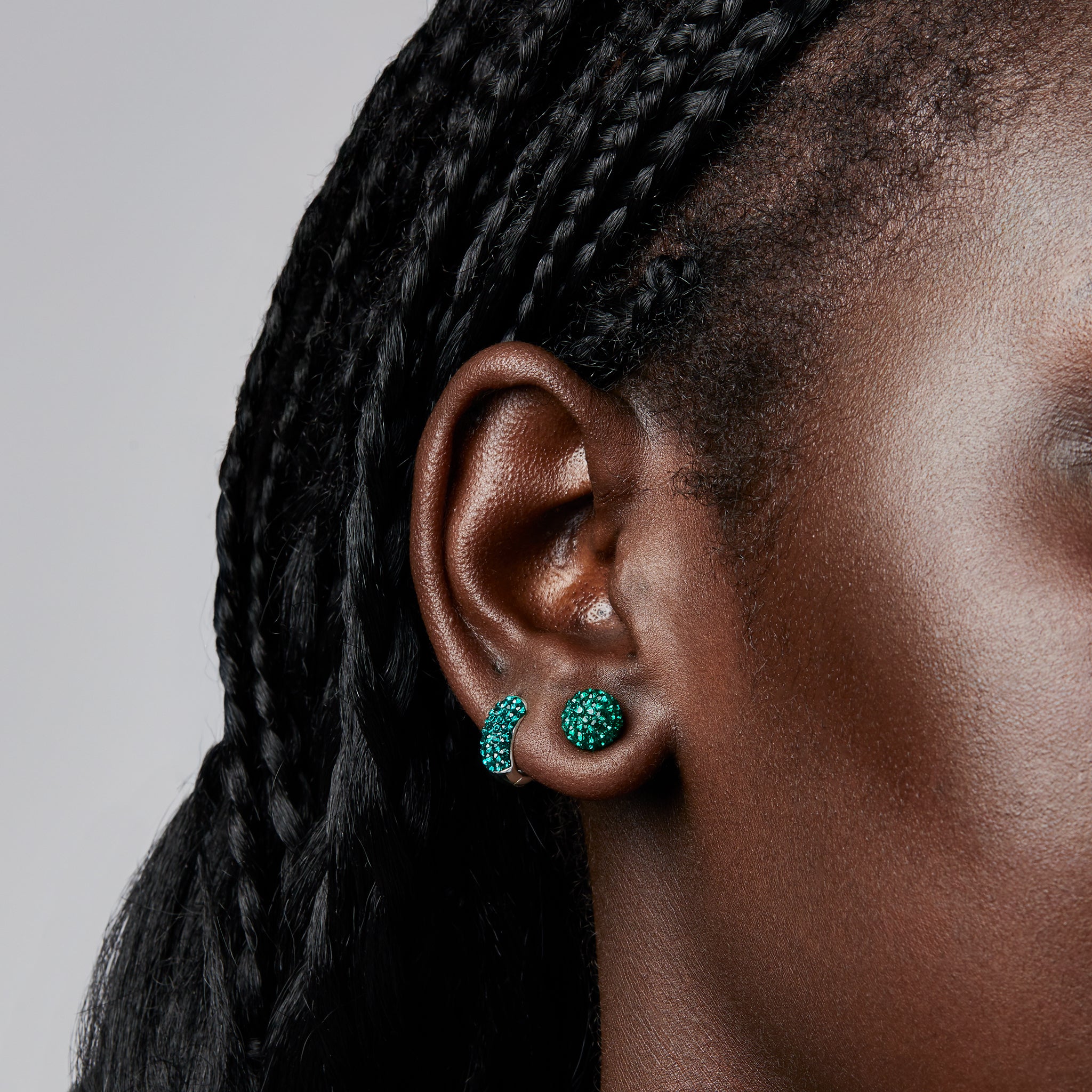 Boston Fleet Hillberg & Berk Small Sparkle Ball™ Earrings - Jewelry in Green