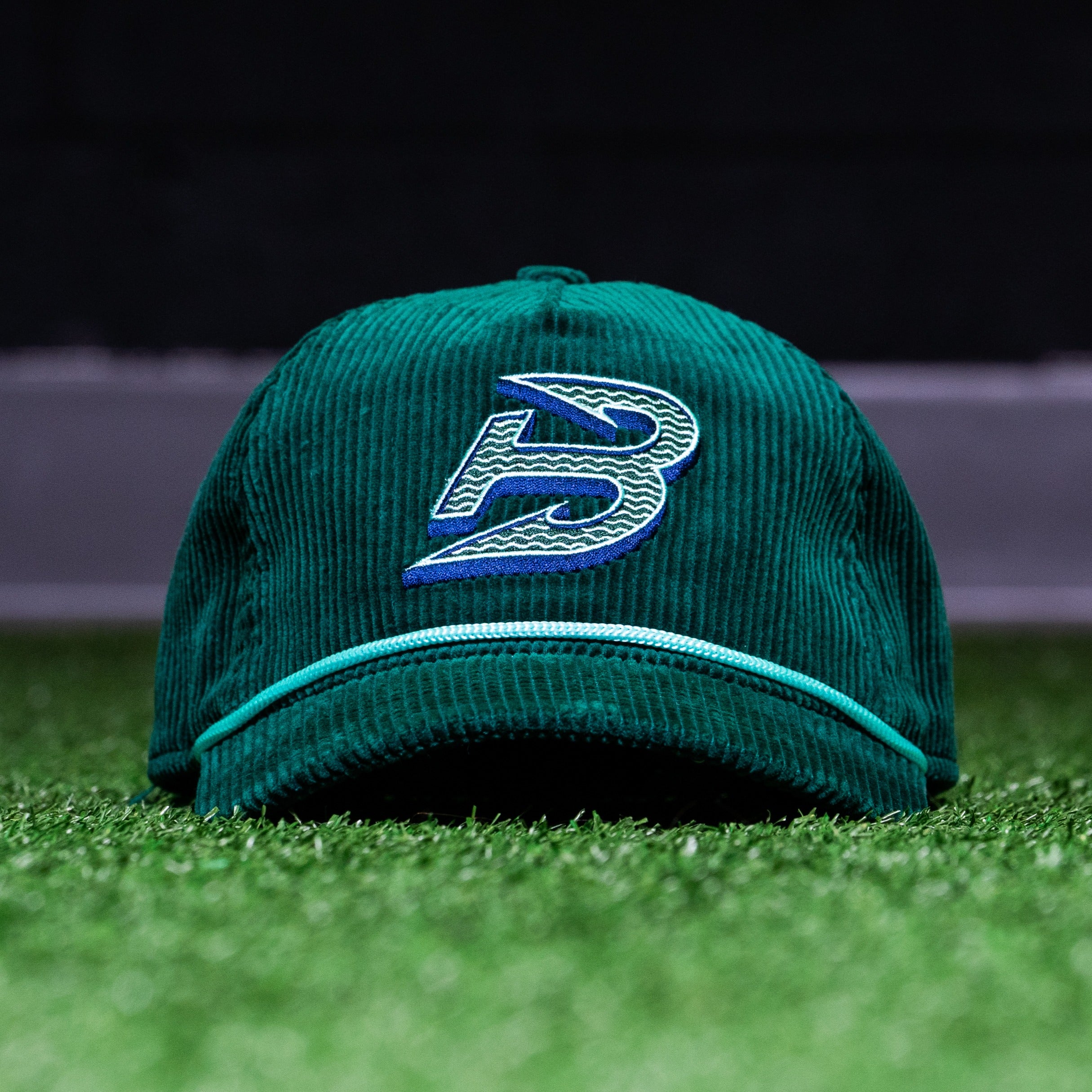 Boston Fleet Adult Celly Logo Corduroy Hat - Hat in Green