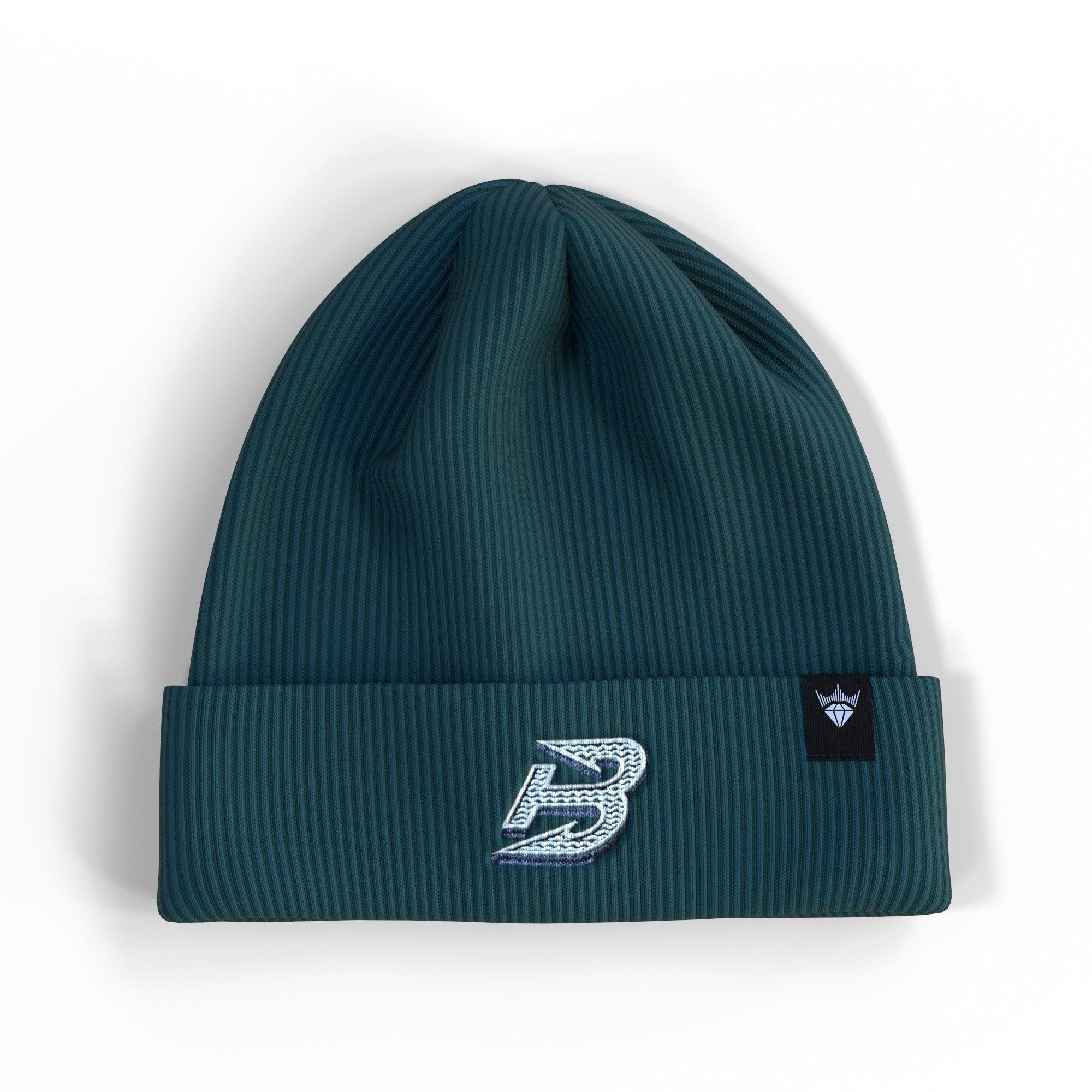 Boston Fleet Adult Royalty Double Knit Beanie - Hat in Green