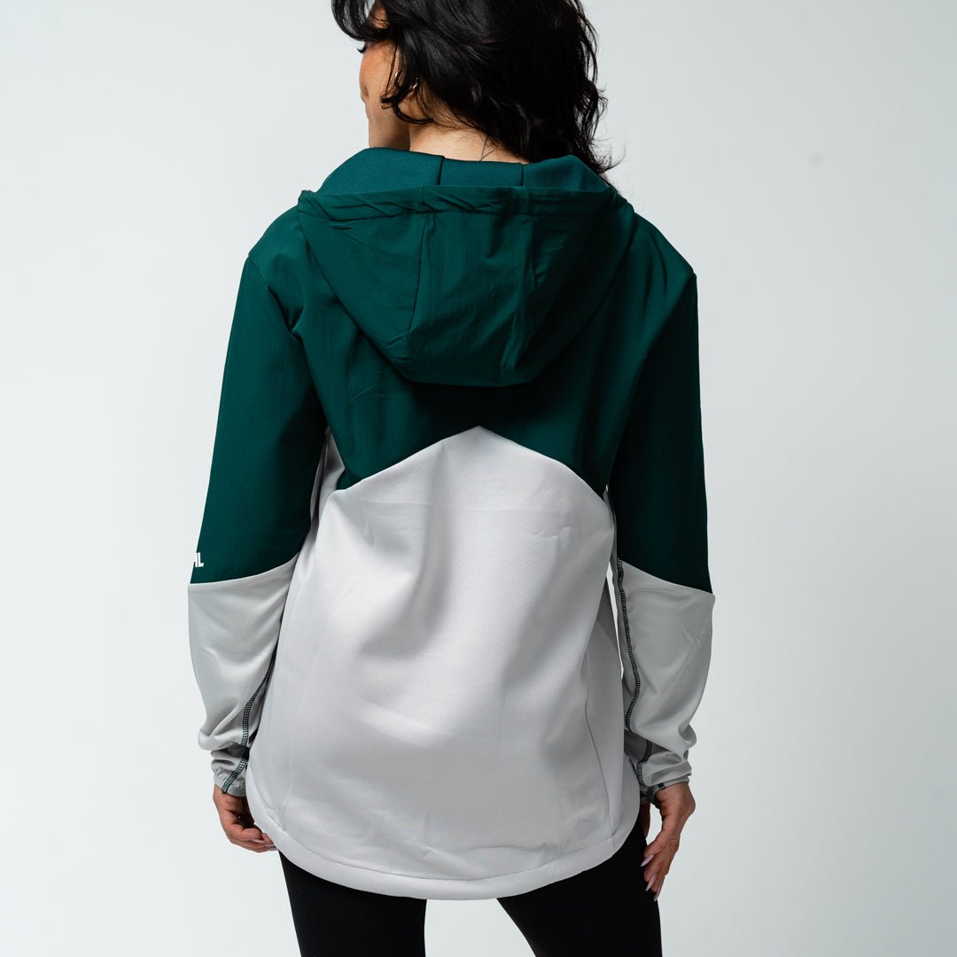 Boston Fleet Adult Royalty Quarter Zip Podium Hybrid Jacket - Jacket in Green