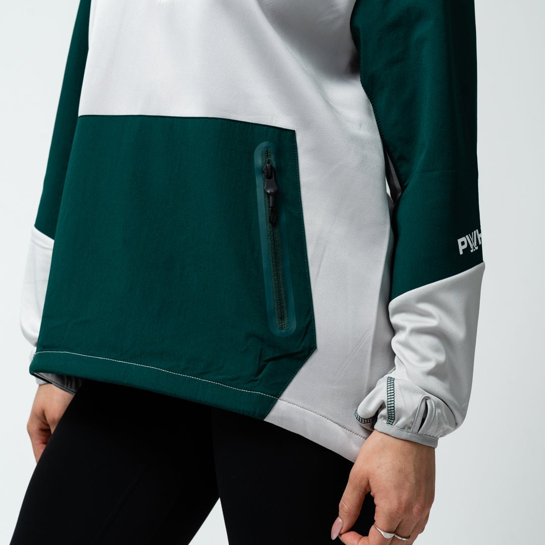 Boston Fleet Adult Royalty Quarter Zip Podium Hybrid Jacket - Jacket in Green