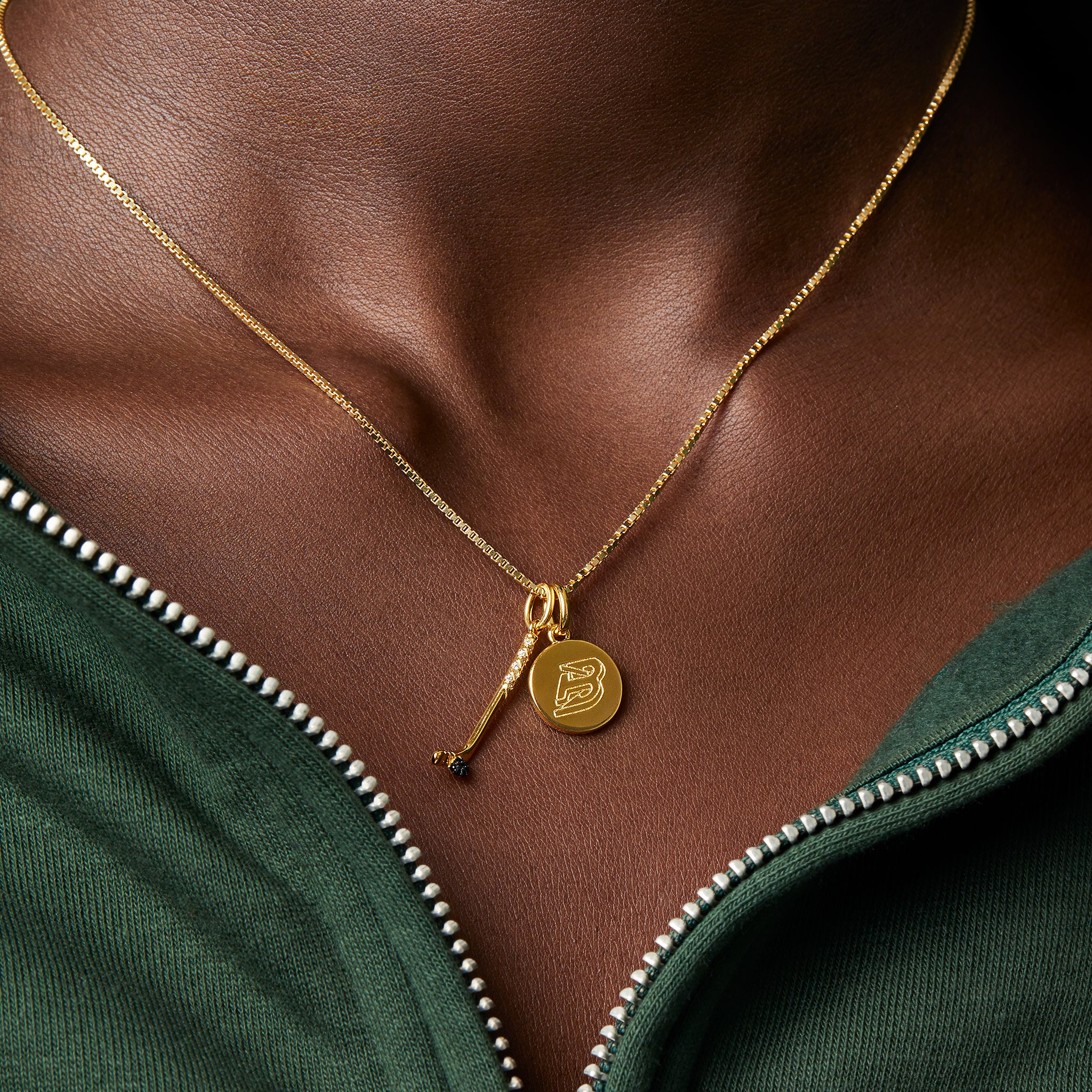Boston Fleet Hillberg & Berk Gold Game Day Necklace - Jewelry in Gold