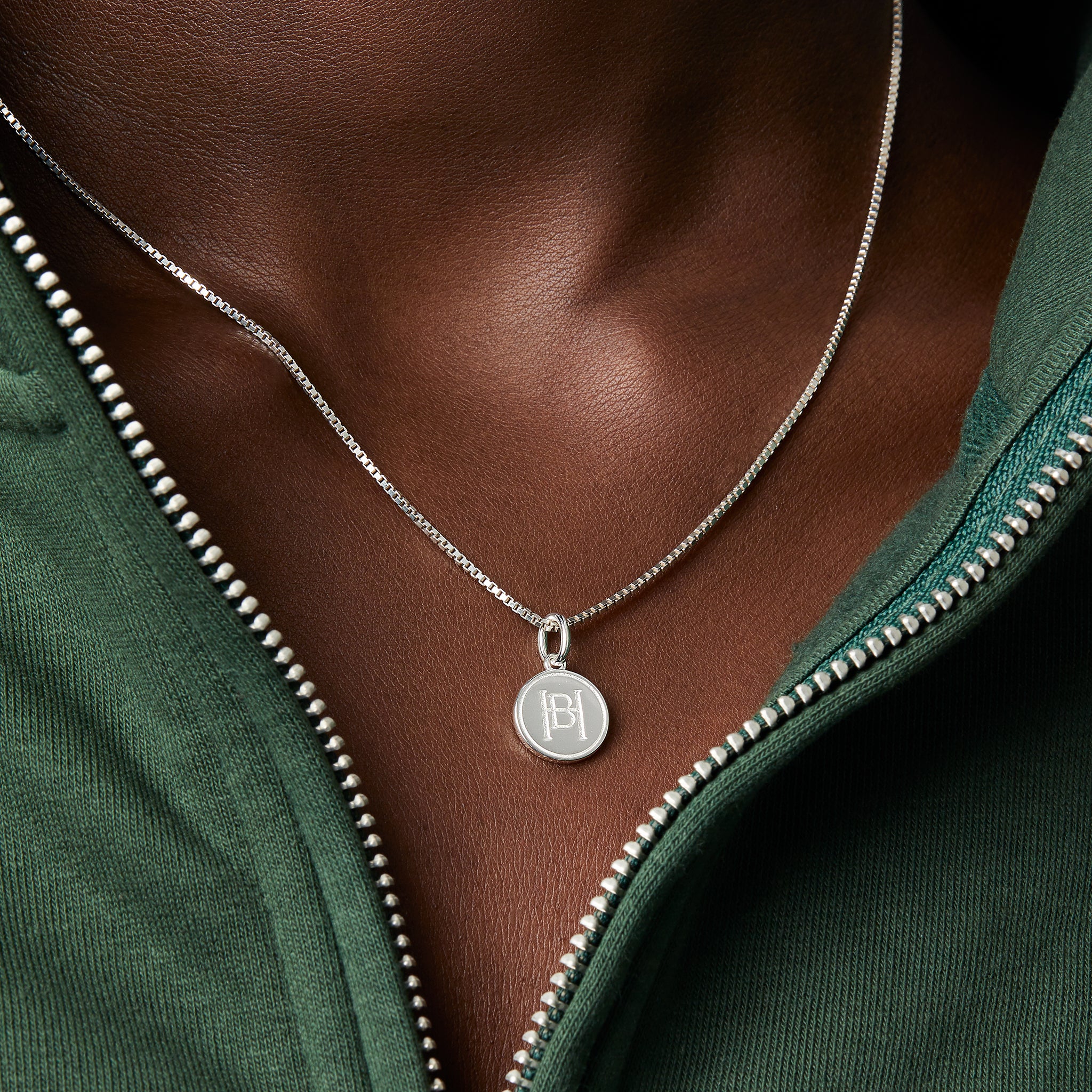 Boston Fleet Hillberg & Berk Silver Medallion Necklace - Jewelry in Silver