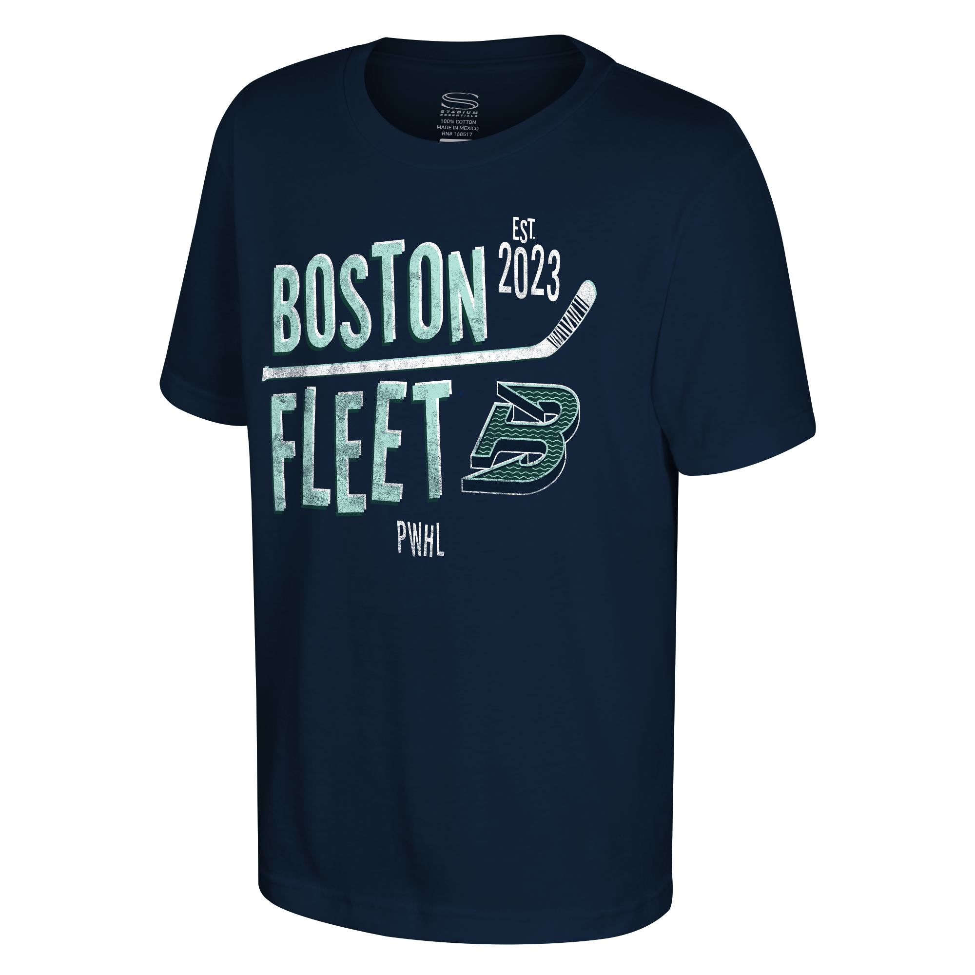 Boston Fleet Youth Stadium Essentials Stick T-Shirt - T-Shirt in S