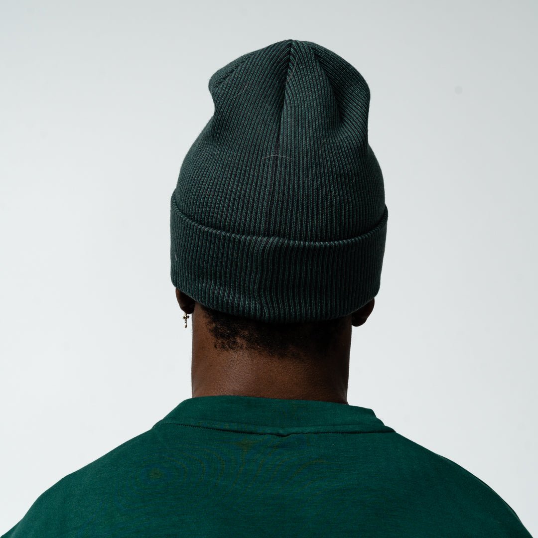 Boston Fleet Adult Royalty Double Knit Beanie - Hat in Green