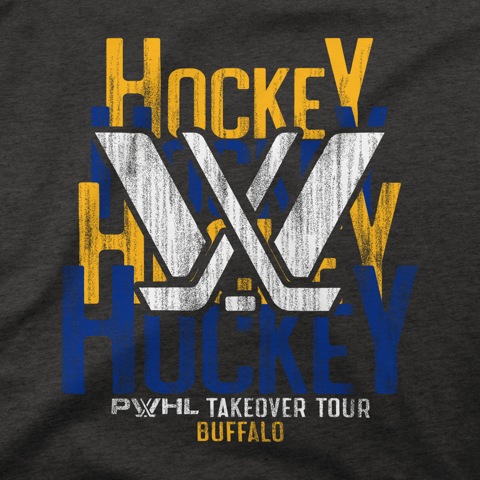PWHL Adult Stadium Essentials Buffalo Takeover Dedication Crew - Crewneck in Gray