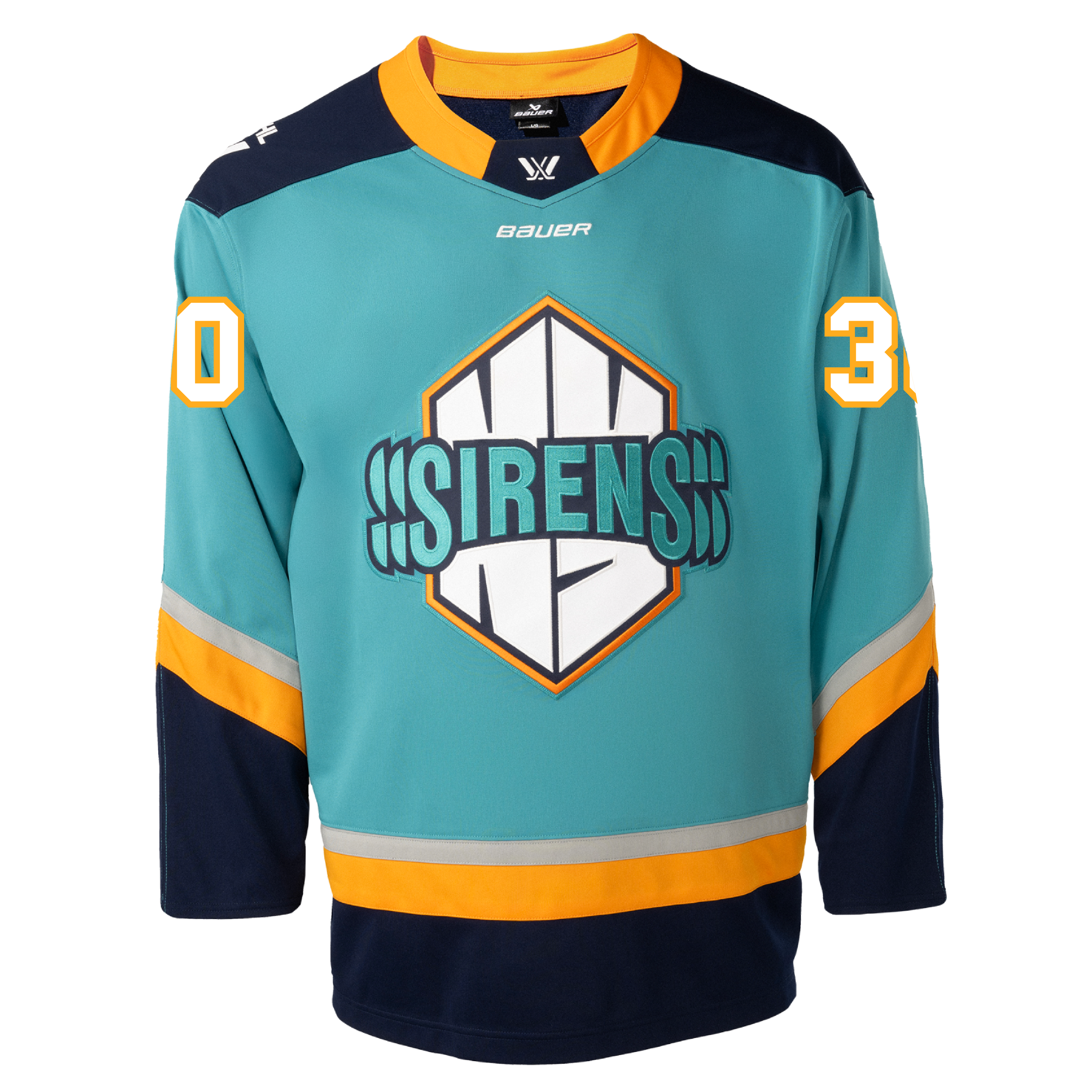 Corinne Schroeder New York Sirens Adult Bauer Replica Home Jersey - Jersey in Teal