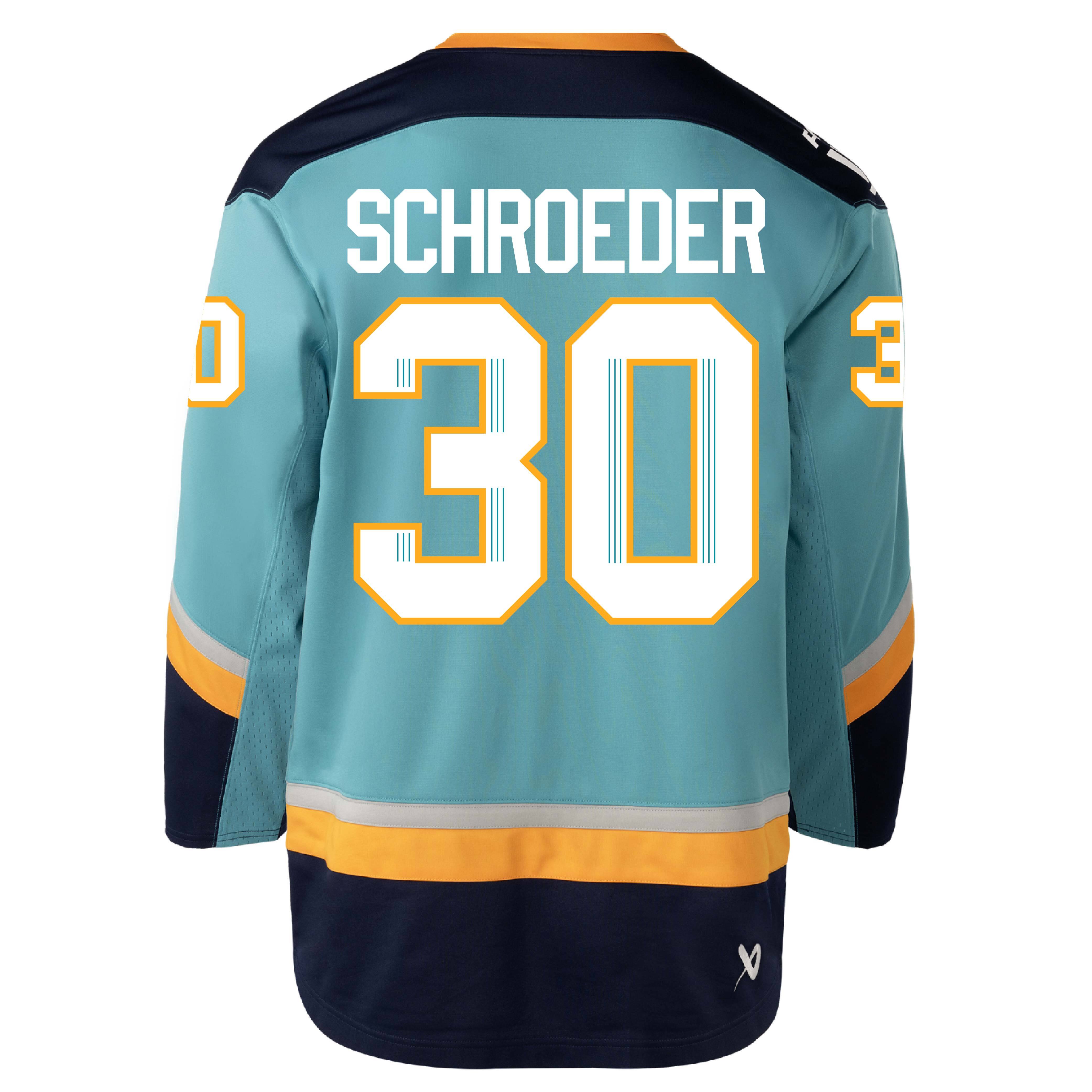 Corinne Schroeder New York Sirens Youth Bauer Replica Home Jersey - Jersey in Teal