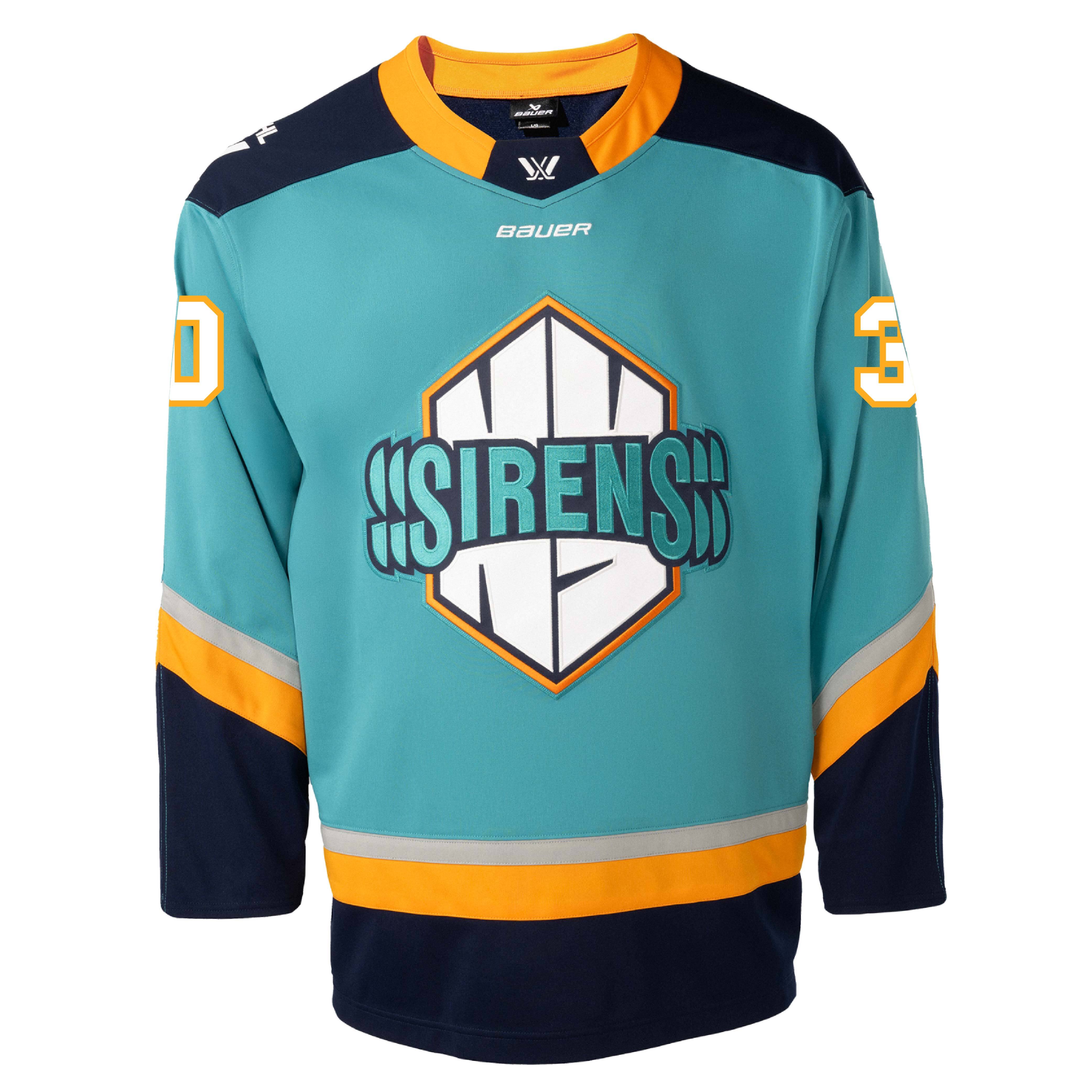 Corinne Schroeder New York Sirens Youth Bauer Replica Home Jersey - Jersey in Teal