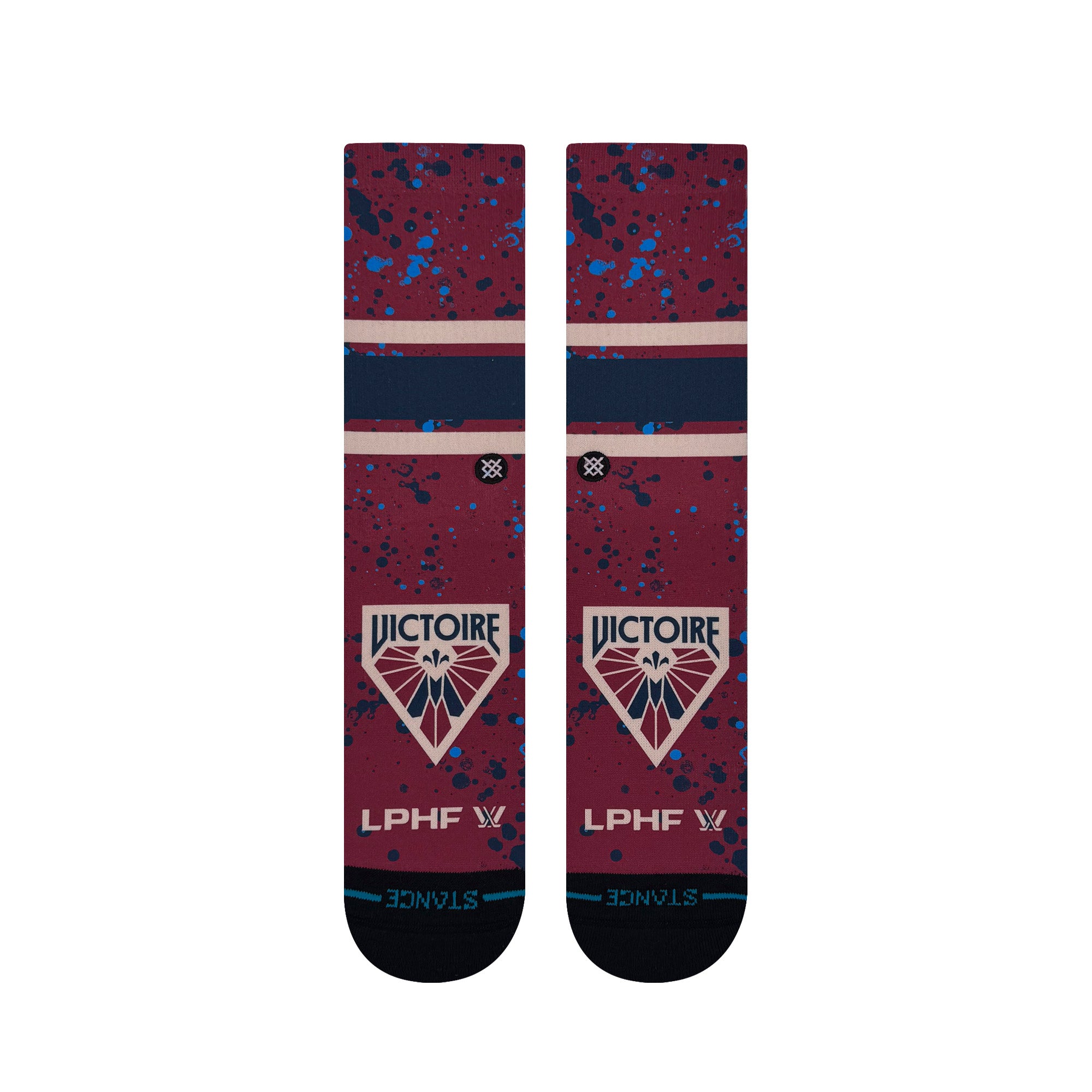Montreal Victoire Adult Stance Splatter Socks - Socks in Red