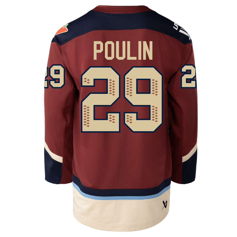 Marie - Philip Poulin Montreal Victoire Adult Bauer Replica Home Jersey - Jersey in Maroon