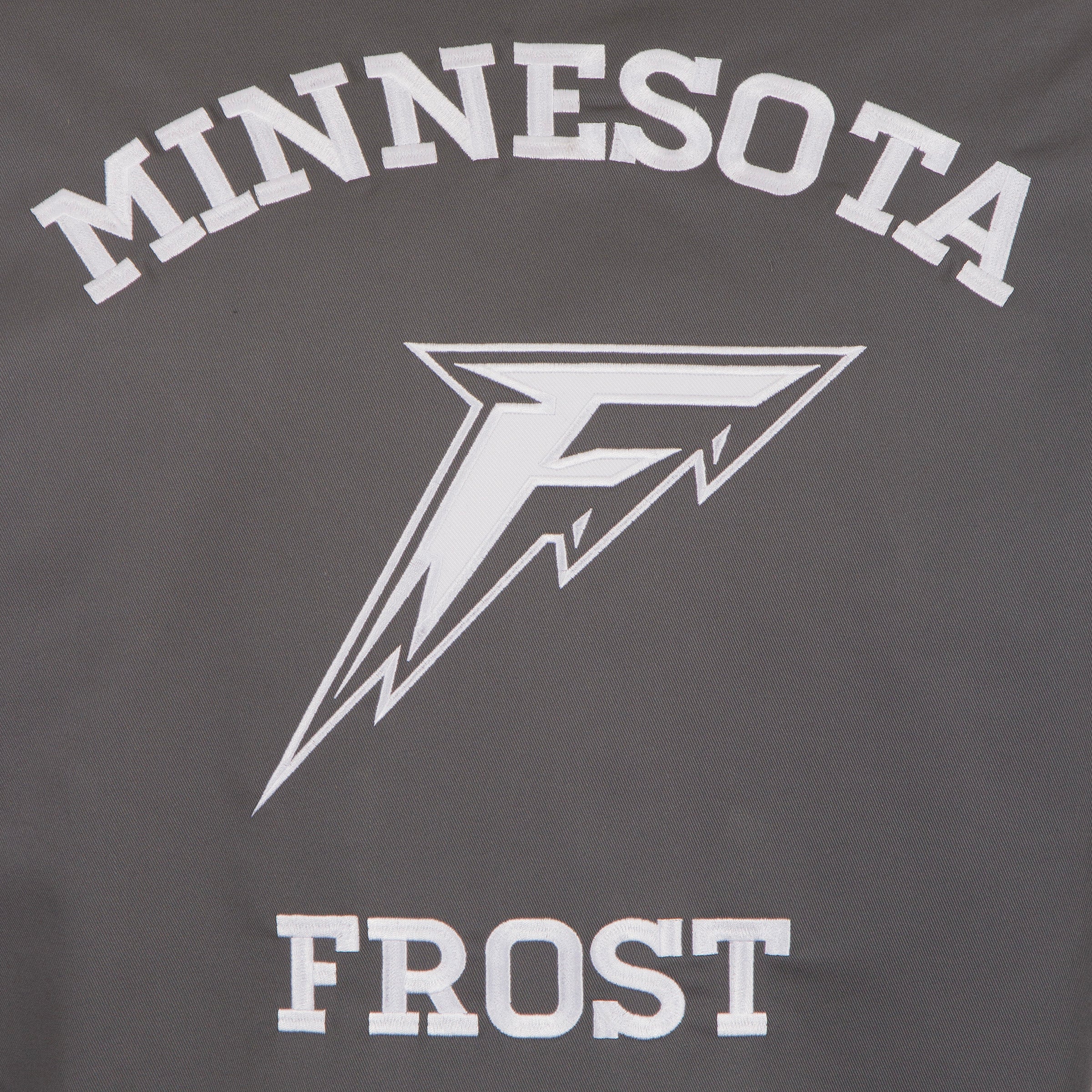 Minnesota Frost Adult Twill Quilted Jacket - Jacket in Gray