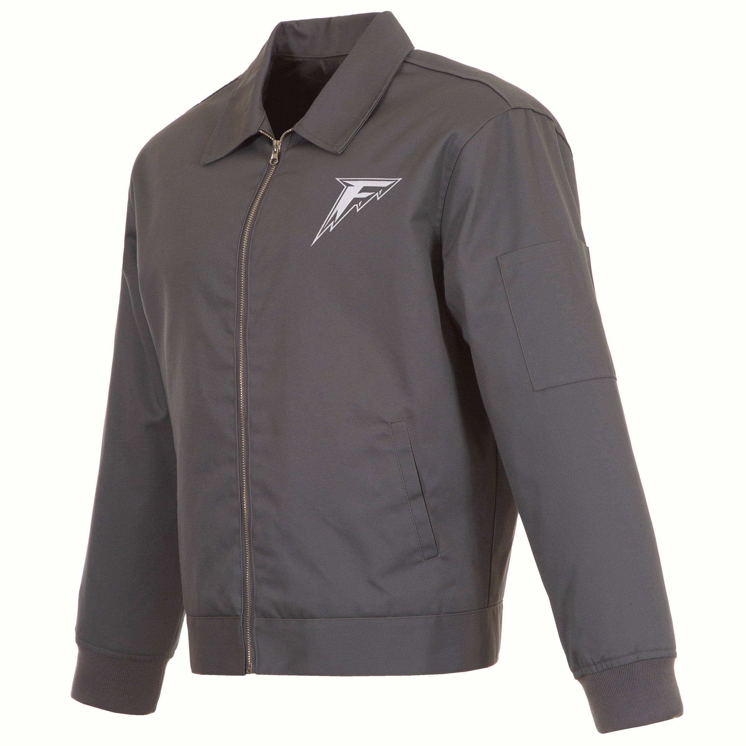 Minnesota Frost Adult Twill Quilted Jacket - Jacket in Gray