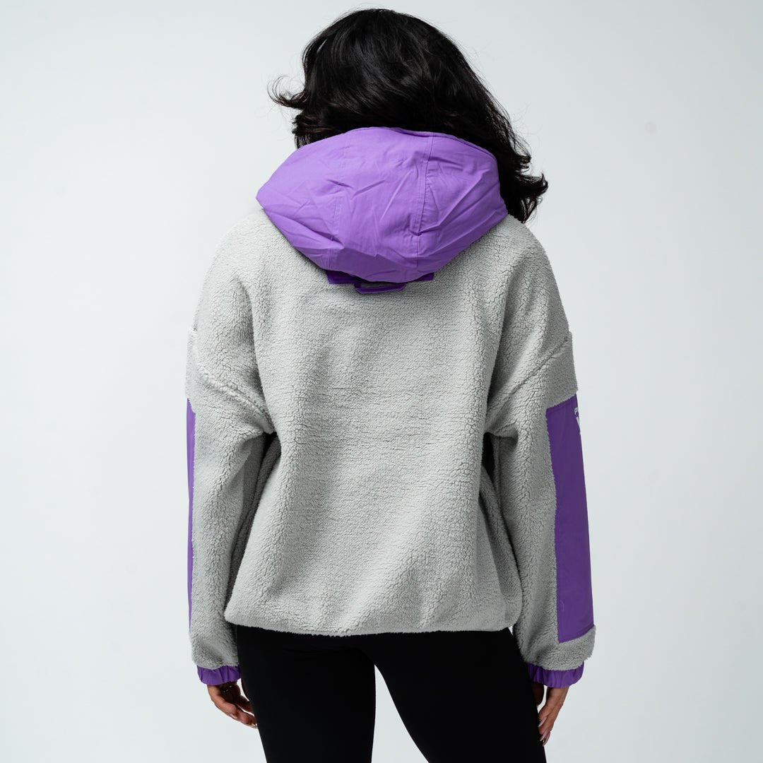 Minnesota Frost Adult Royalty Sherpa Half Zip Jacket - Jacket in Purple