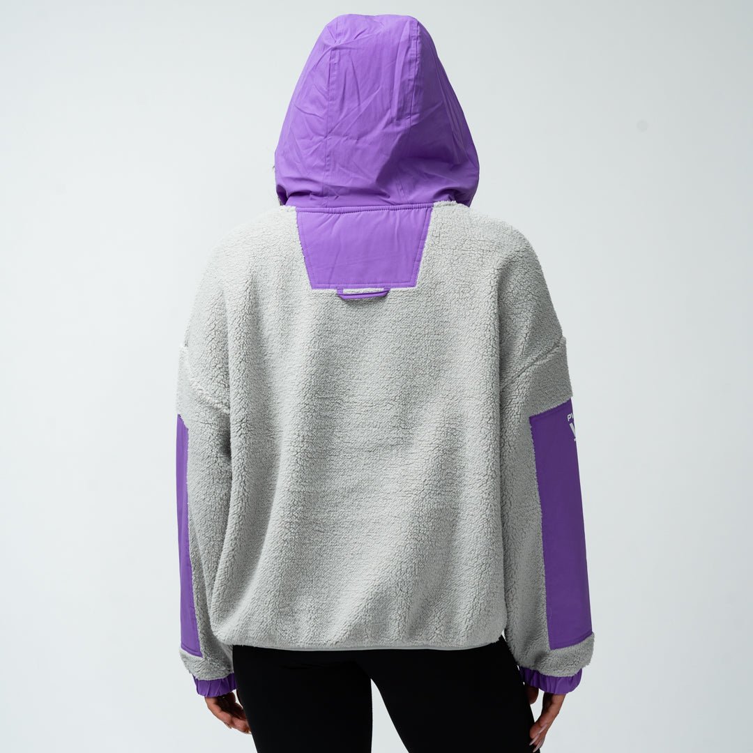 Minnesota Frost Adult Royalty Sherpa Half Zip Jacket - Jacket in Purple