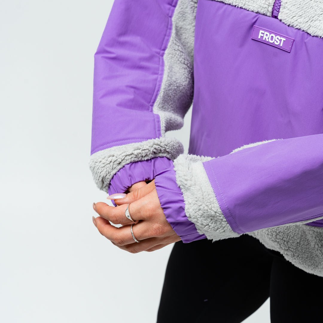 Minnesota Frost Adult Royalty Sherpa Half Zip Jacket - Jacket in Purple