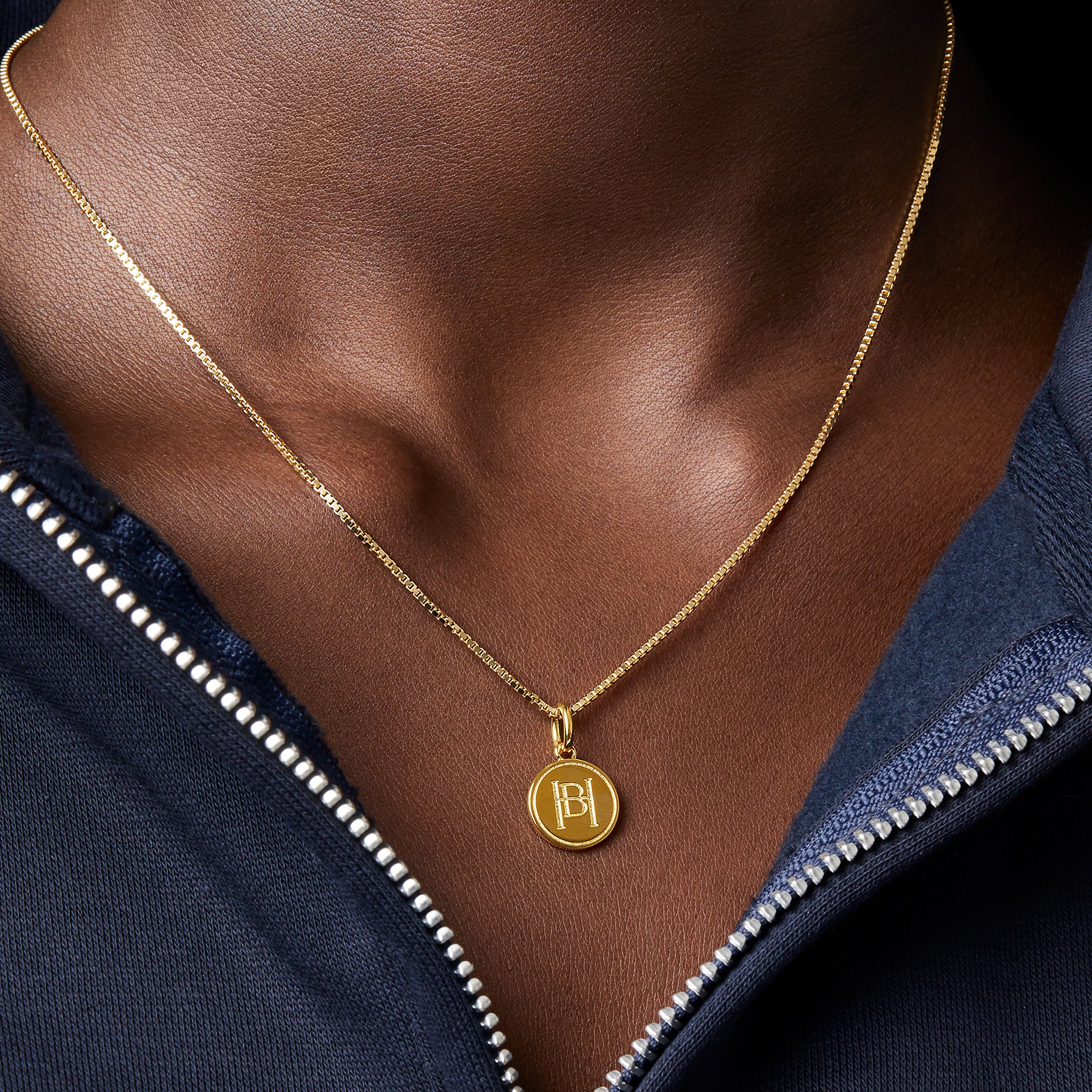 Minnesota Frost Hillberg & Berk Gold Medallion Necklace - Jewelry in Gold